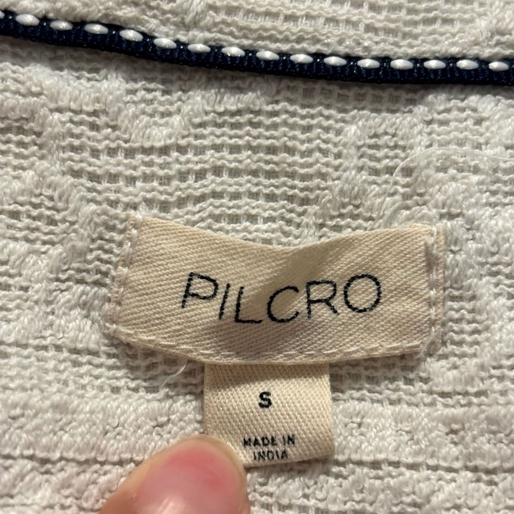 Vintage Pilcro Anthropologie Boho Lace Button Down Shirt Womens Small Ivory OB1658602 Size S / US 4 / IT 40 - 3 Thumbnail