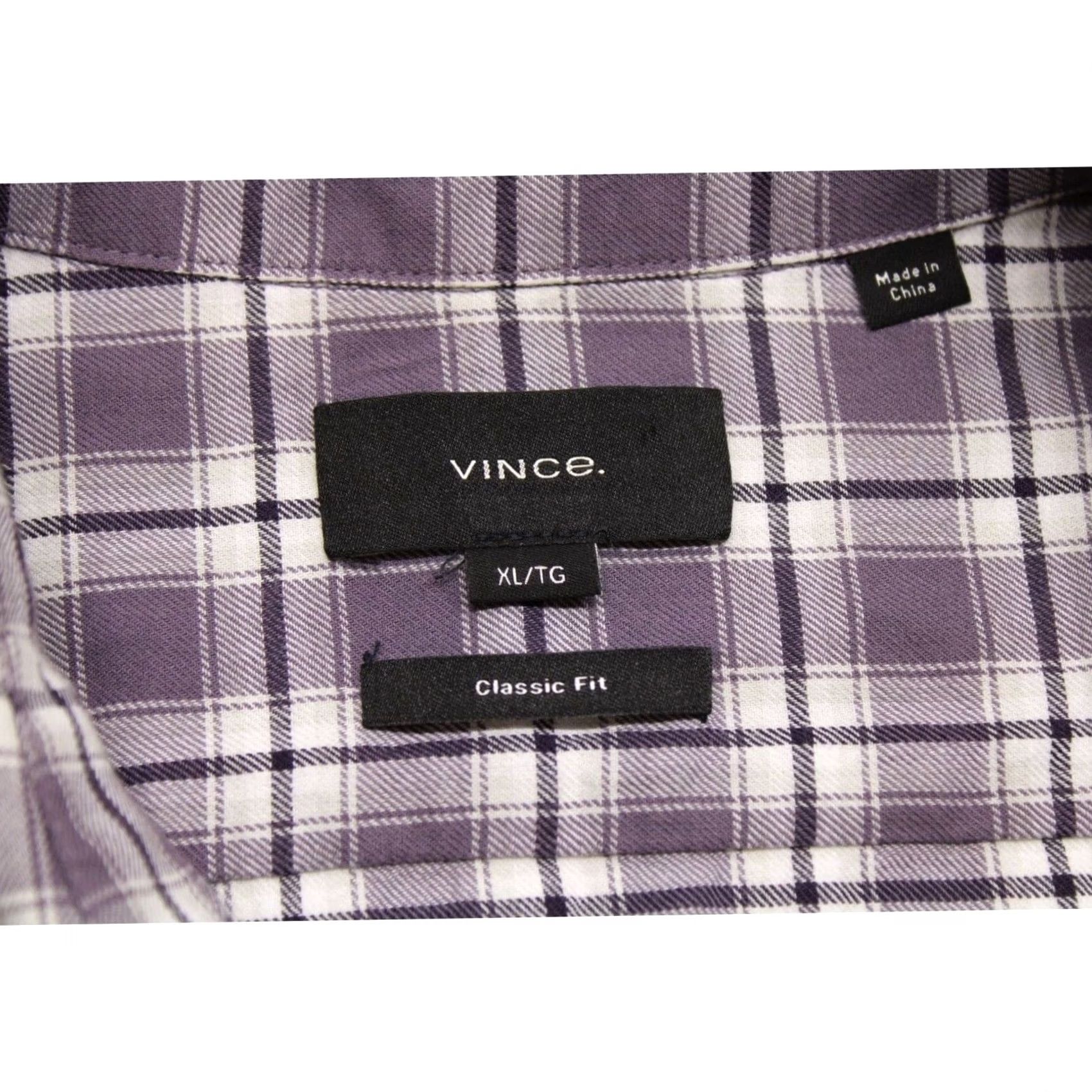 Vince Vince Men's Plaid Short Sleeve Shirt Button Down XL Multicolor Classic Designer Size US XL / EU 56 / 4 - 4 Thumbnail