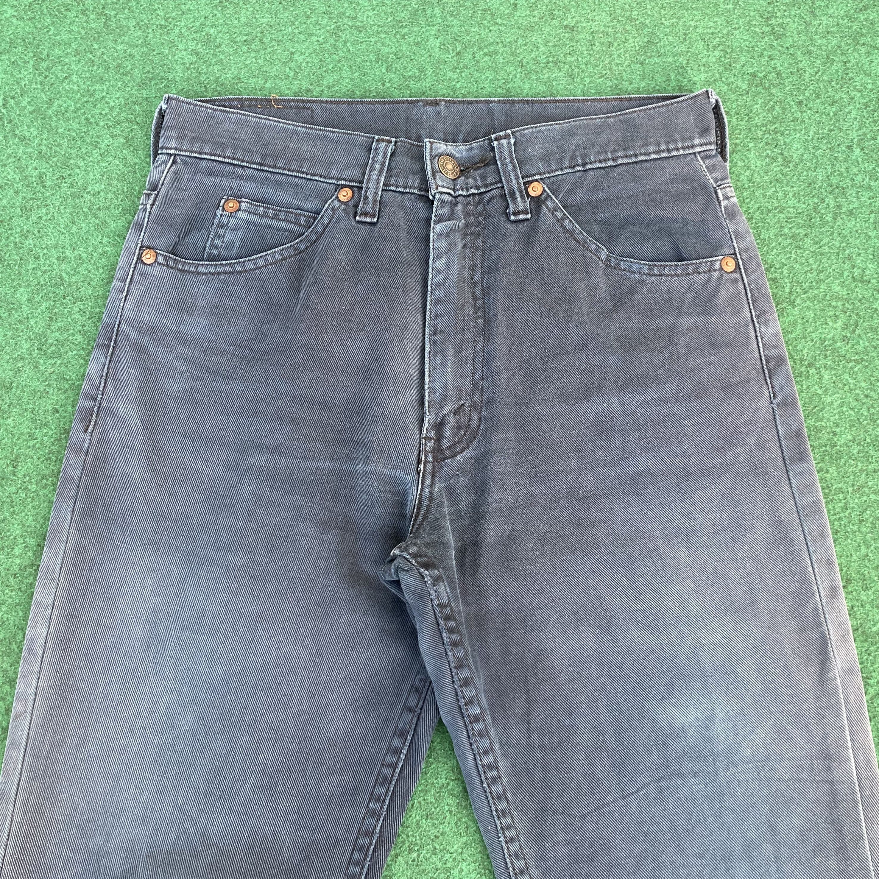 Levi's Vtg Levis 517 Faded Denim Bootcut Flared Jeans Size US 28 / EU 44 - 3 Thumbnail