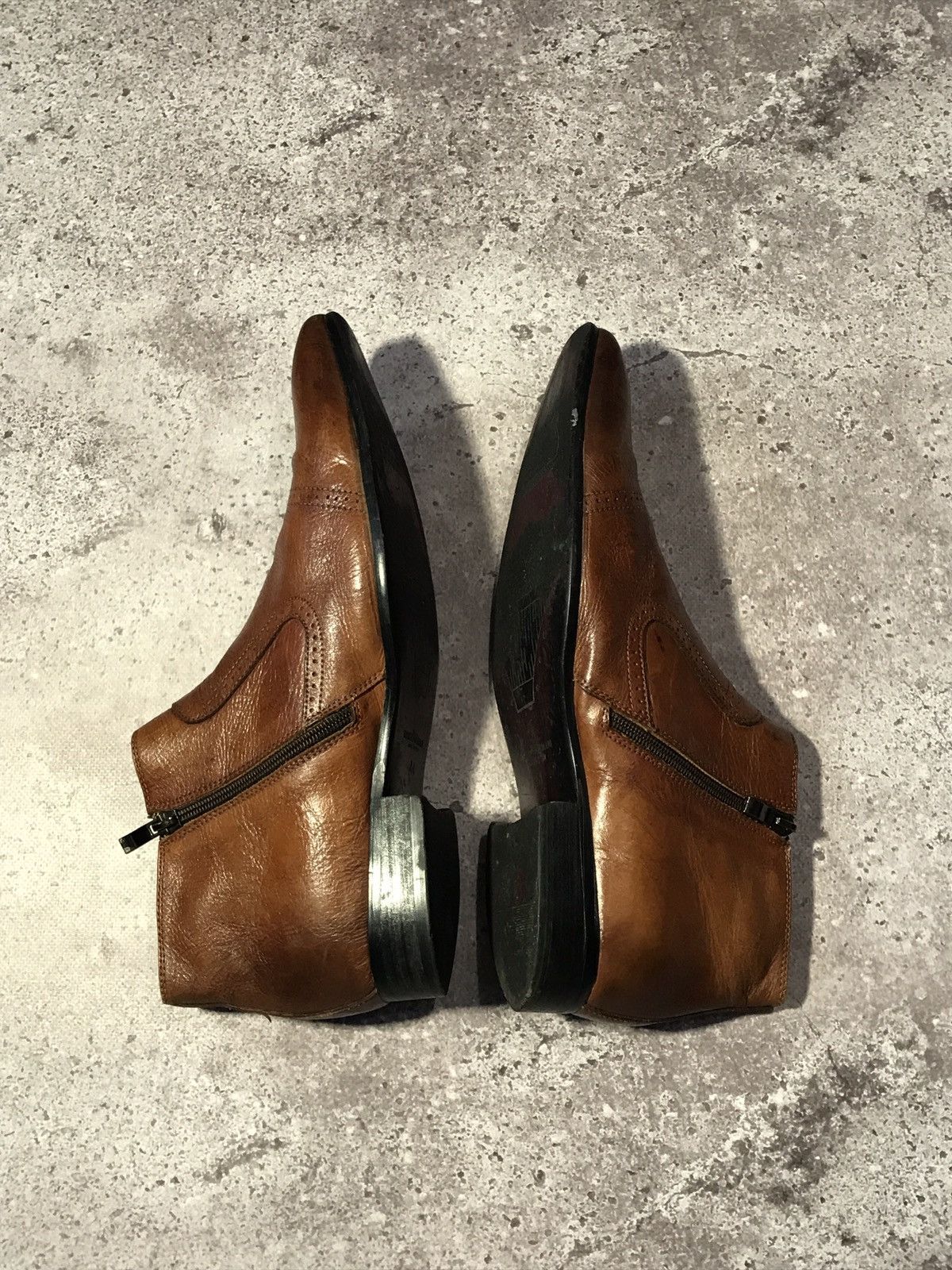 Giorgio Armani × Vintage Vintage Giorgio Armani Leather Boots – Classic Italian 9,5 Size US 9 / EU 42 - 4 Thumbnail
