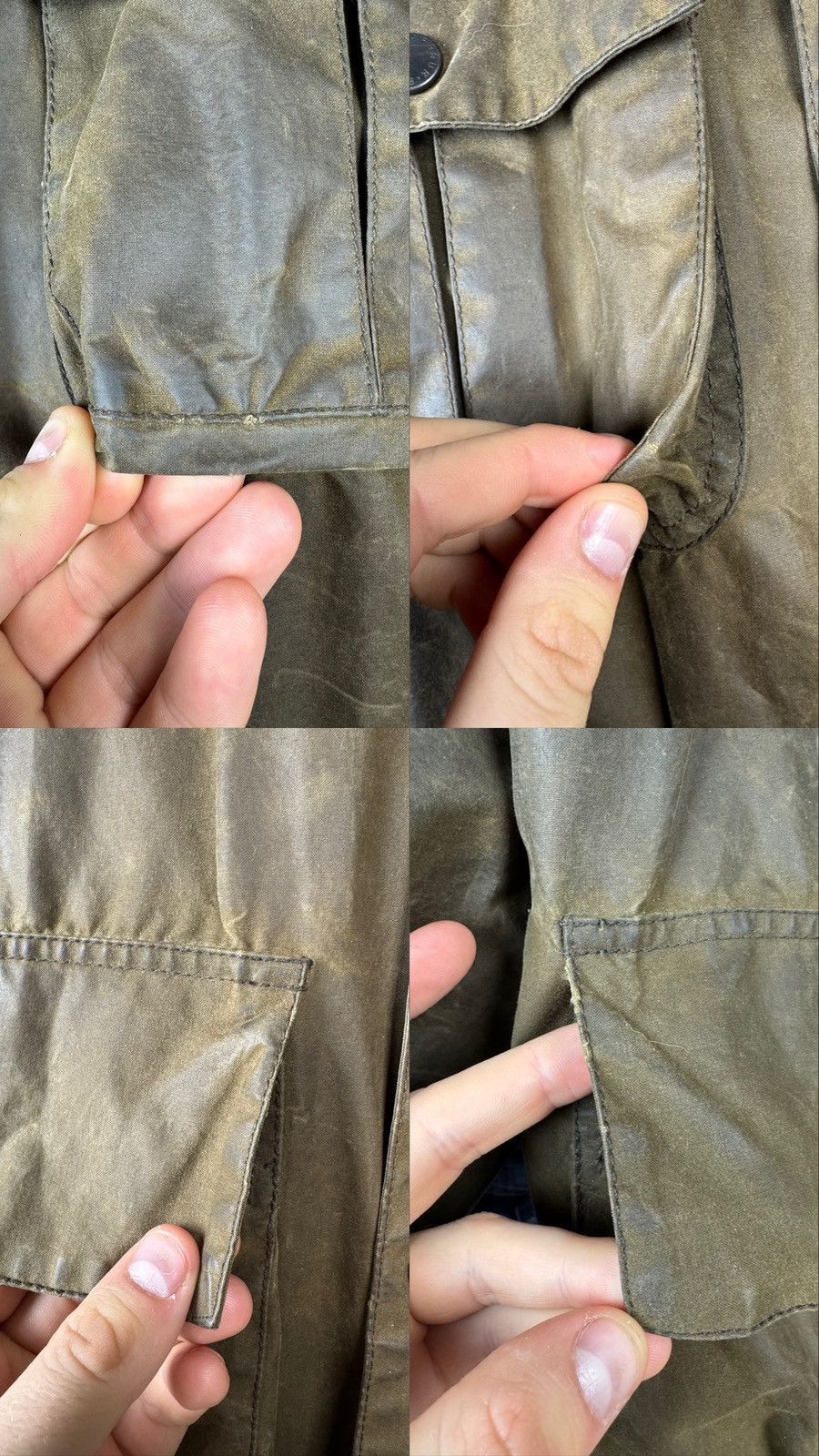 Barbour Vintage Barbour A995 Trooper Waxed Cotton Jacket Mens Size US XL / EU 56 / 4 - 9 Thumbnail