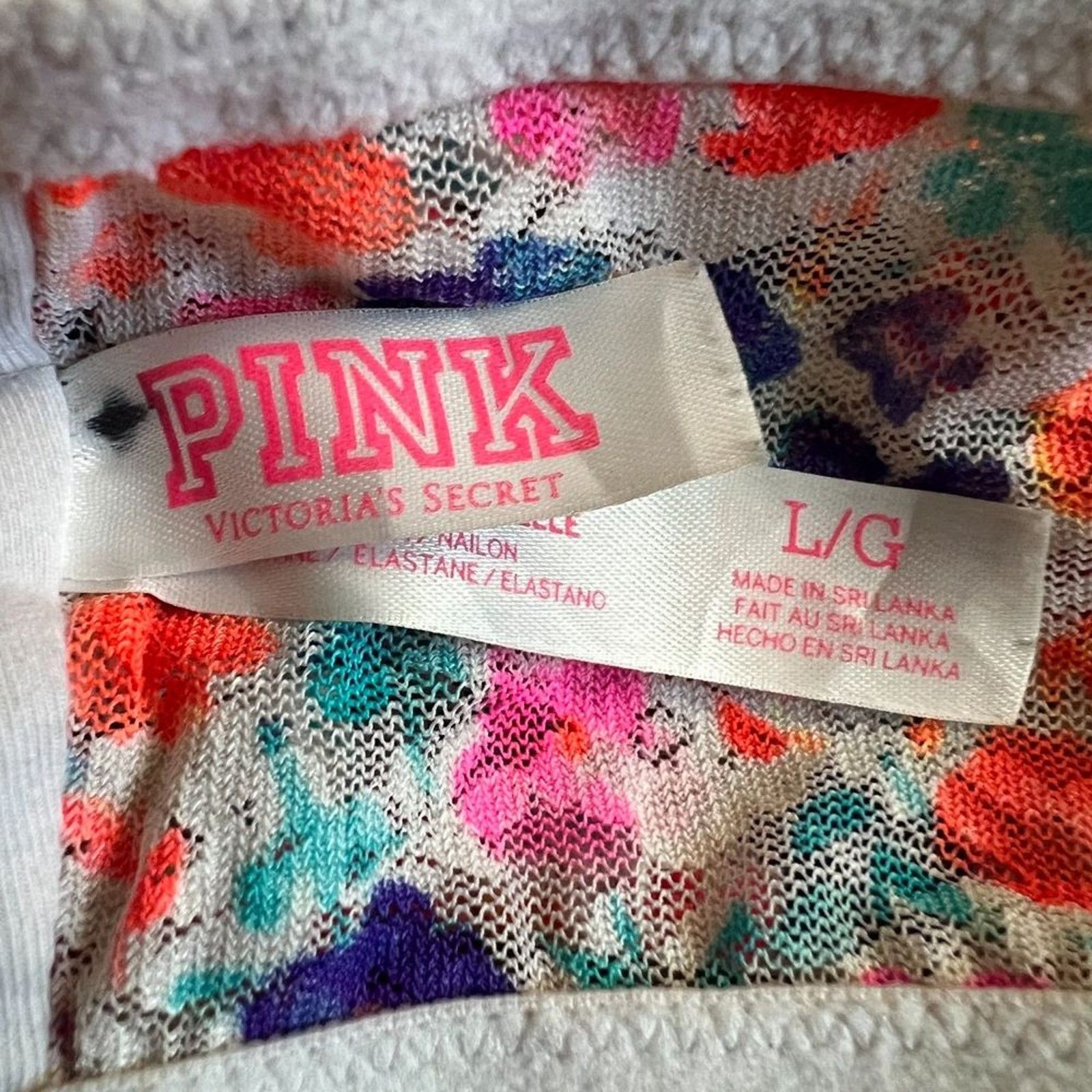 Victoria's Secret VICTORIA'S SECRET PINK Floral Print Lace Bandeau Bra, L Size ONE SIZE - 5 Thumbnail