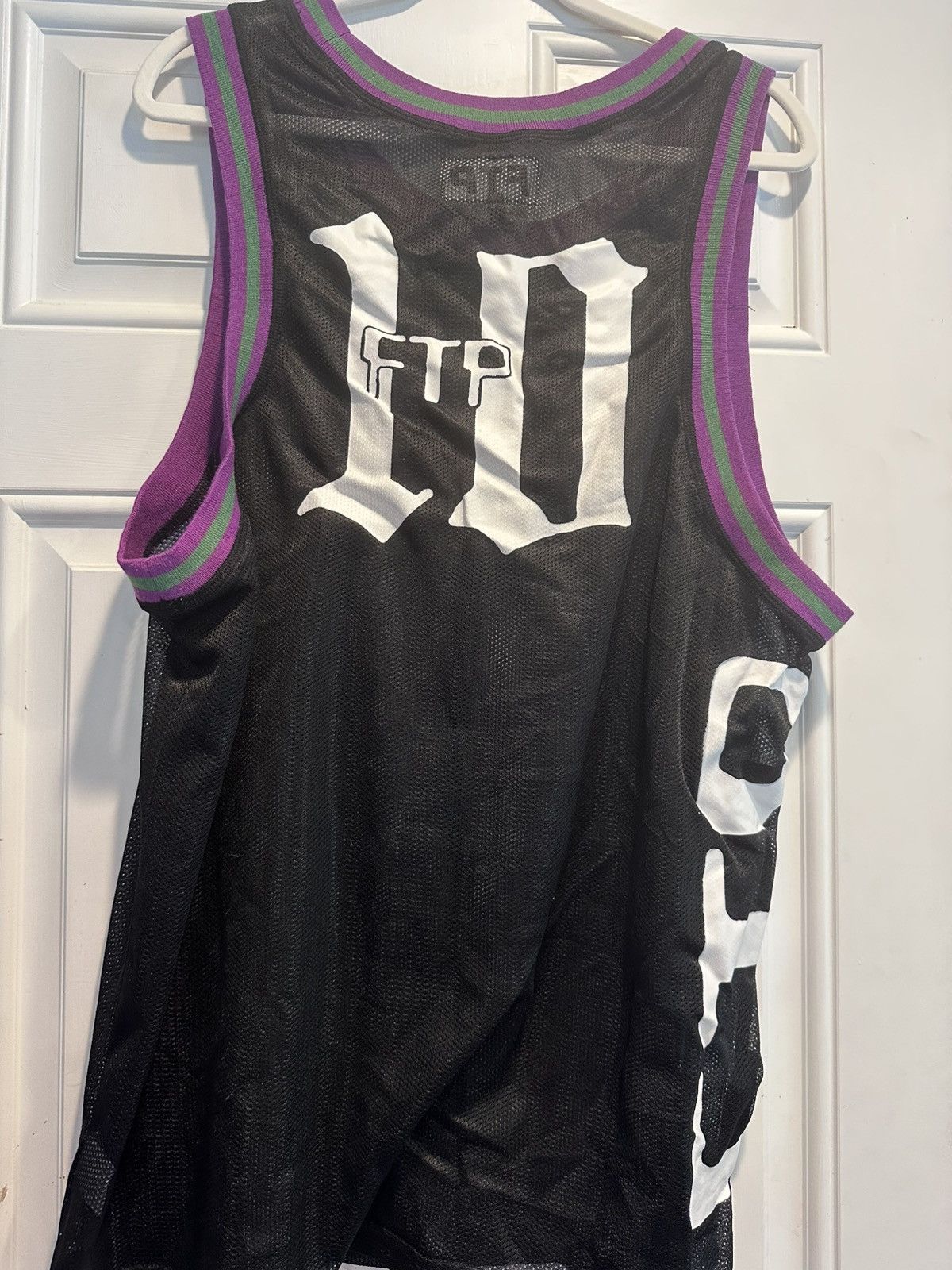 Fuck The Population FTP Black Mesh Tank w/ Purple and Green Accents Size US XL / EU 56 / 4 - 2 Thumbnail