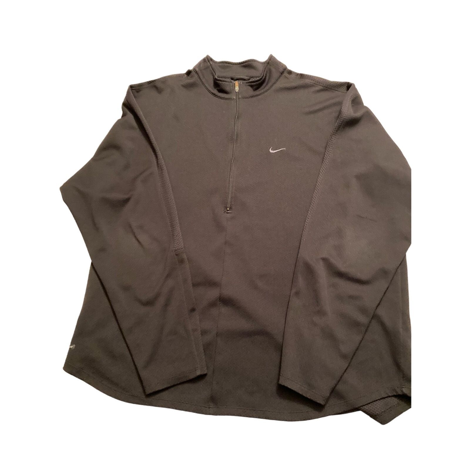 Nike Men’s Nike Dri-Fit 1/2 Zip up Long Sleeve Size XXL/Black/Gry Size US XS / EU 42 / 0 - 1 Thumbnail
