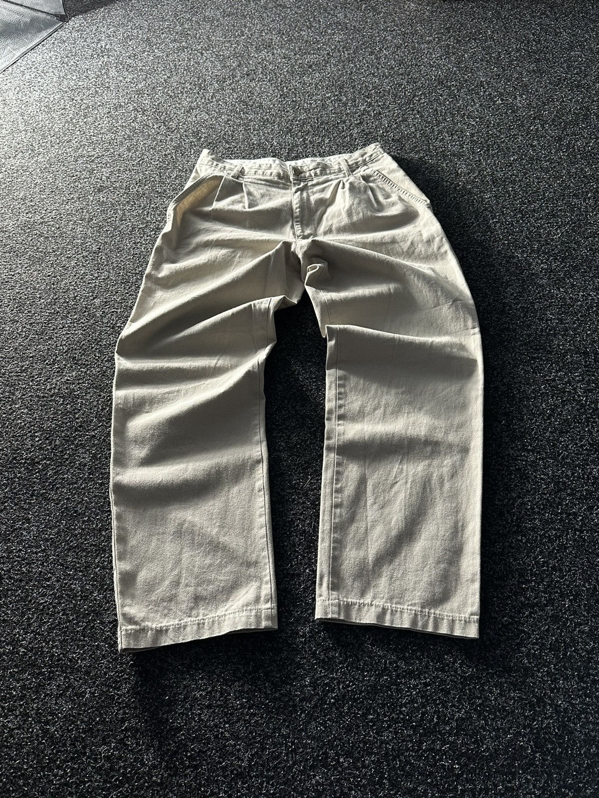 Lee × Vintage AVANT-GARDE Vintage LEE Flared Stonewashed Y2K Summer Pants Size 34" / US 12 / IT 48 - 1 Thumbnail