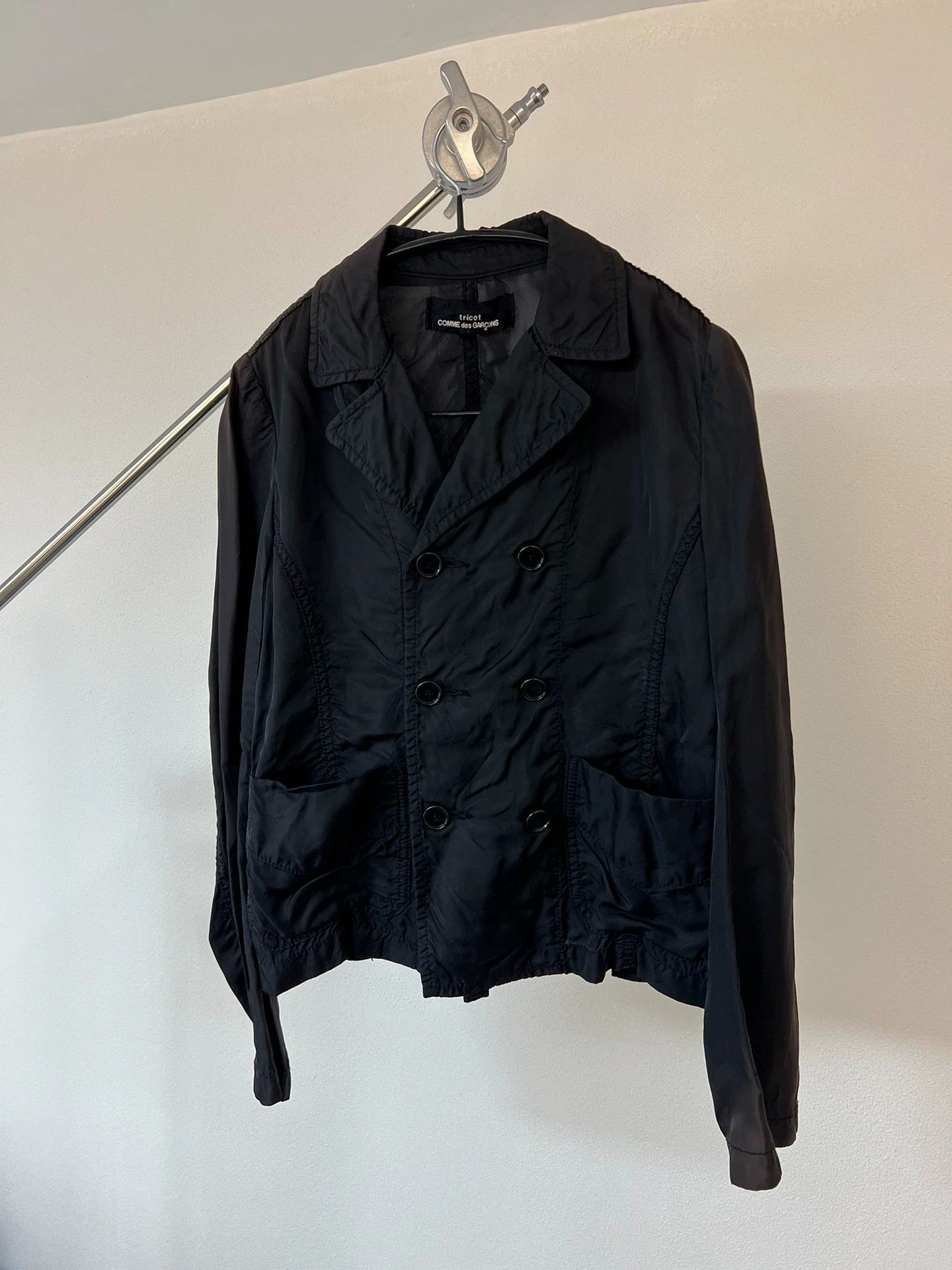 Comme des Garcons Comme des Garçons Pleated Double Breasted Jkt Shoulder Fade Size US M / EU 48-50 / 2 - 2 Thumbnail