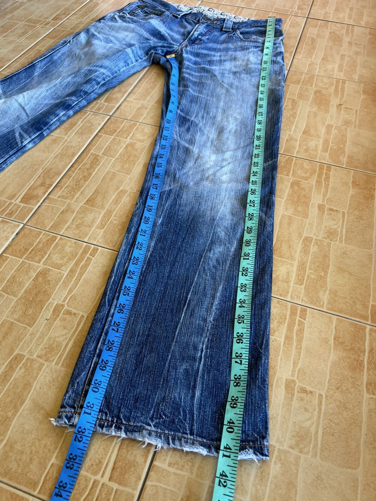 Edwin Vintage Edwin 503 Flare Mud Wash Jean Size US 31 - 6 Thumbnail