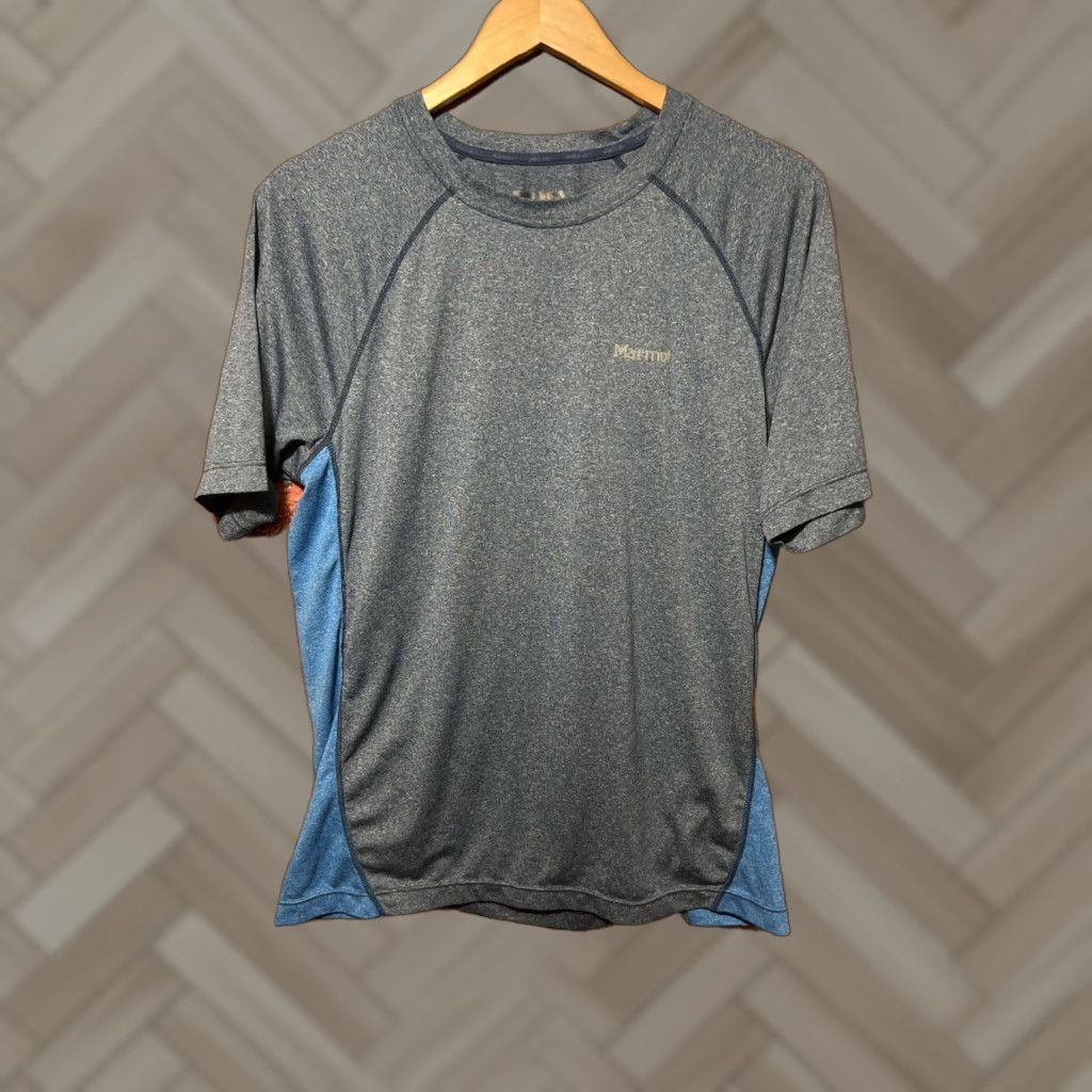 Marmot Marmot Active Crew Neck T-Shirt Mens Large Blue Size US M / EU 48-50 / 2 - 1 Thumbnail