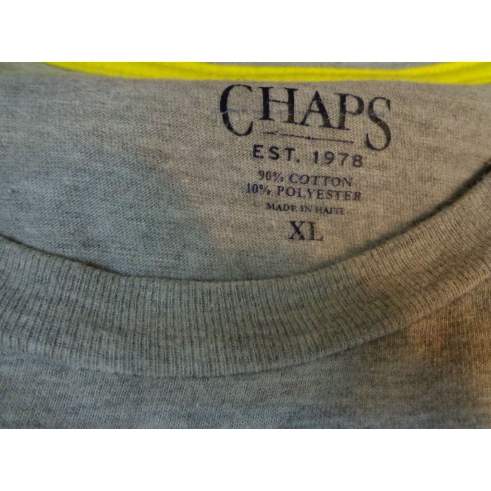 Chaps Chaps Explorer Deep Pine Lake T Shirt Gray XL S5 Mens Graphic Tee Shirt Size US XL / EU 56 / 4 - 3 Thumbnail