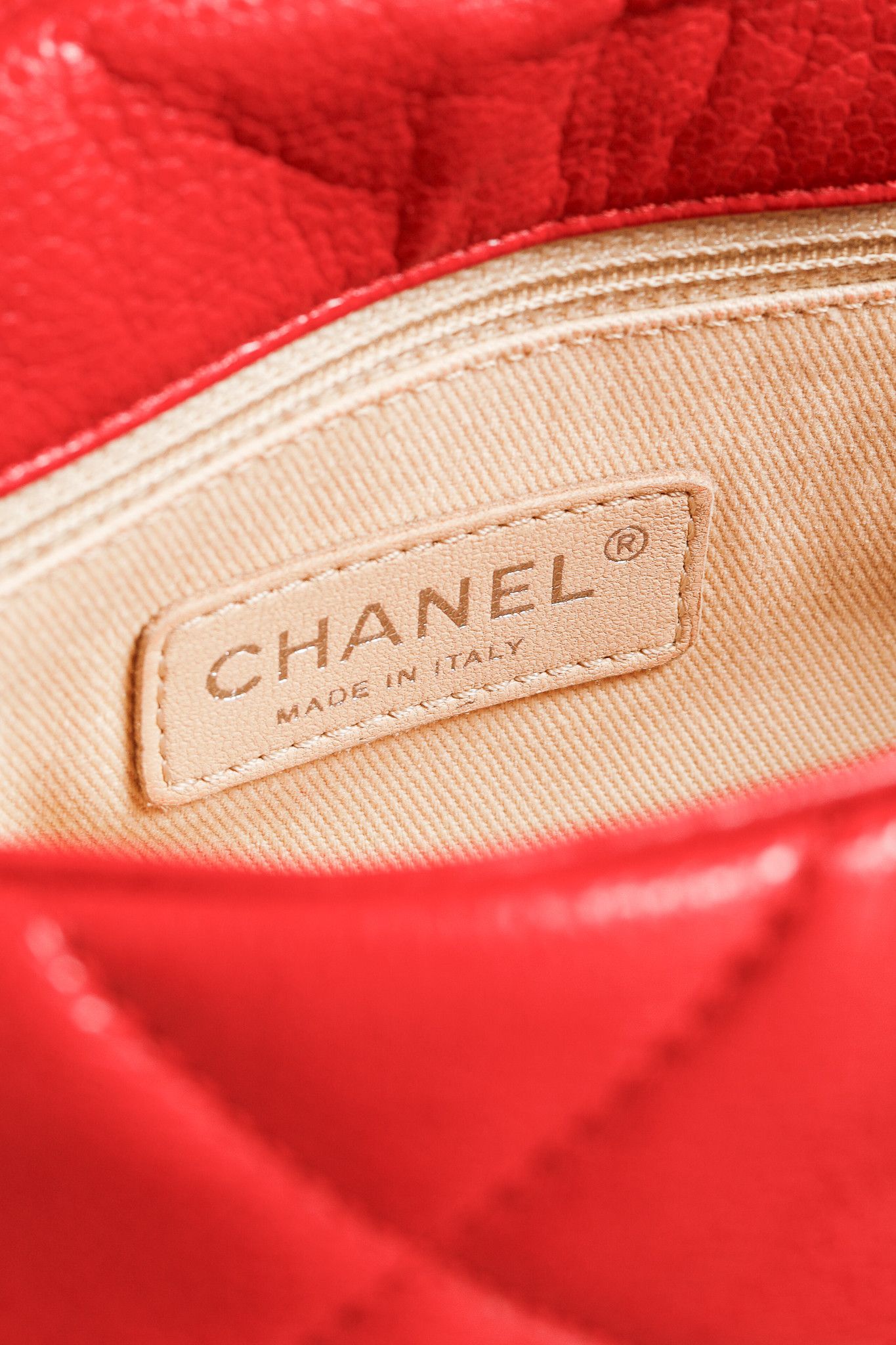 Chanel Chanel Quilted Glazed Caviar Leather CC Logo Flap Handbag Size ONE SIZE - 13 Thumbnail