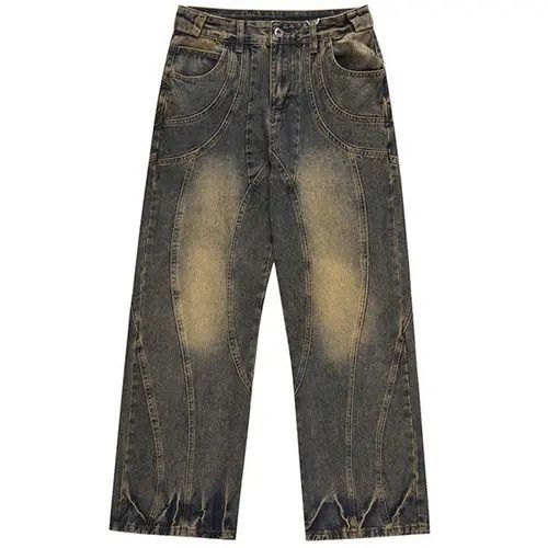 Japanese Brand Horiuchi x Ami Vintage Jeans Patchwork Loose Baggy Retro Size US 27 - 1 Thumbnail