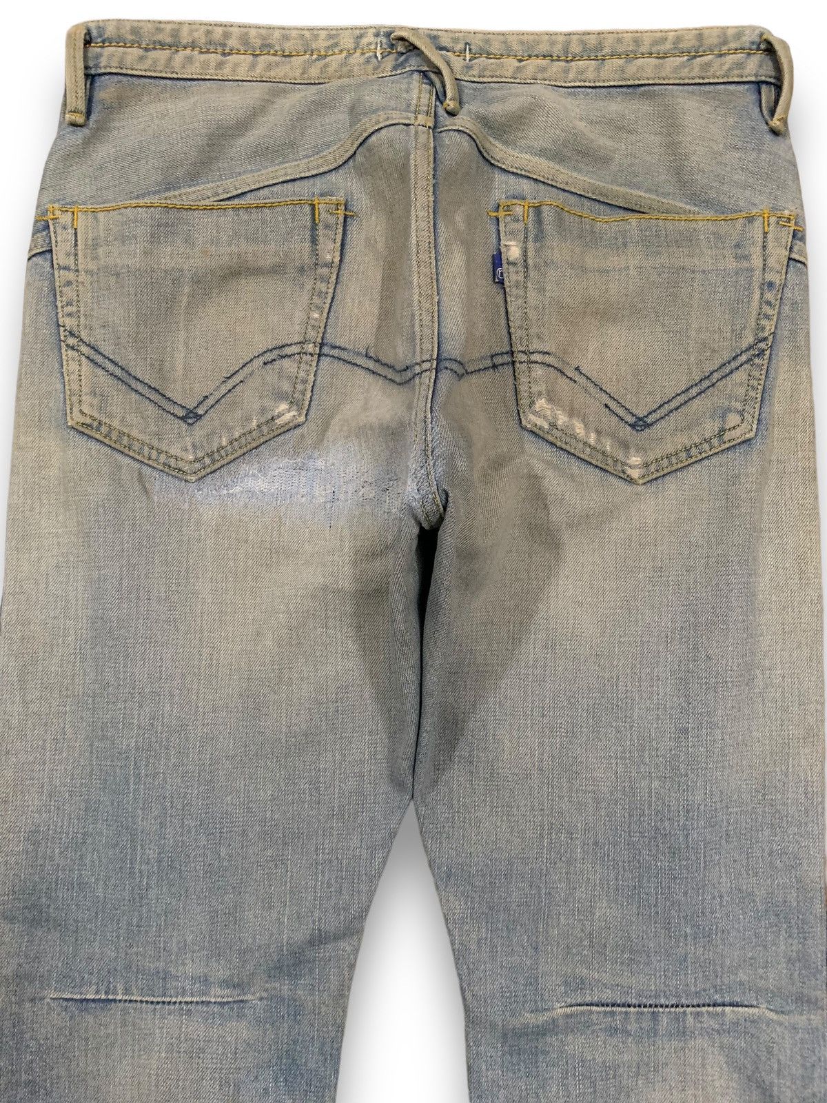 Nonnative × Undercover Vintage Nonnative Selvedge Mud Wash Ripped Grunge Jeans Size US 32 / EU 48 - 11 Thumbnail