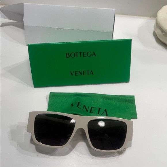 Bottega Veneta Bottega Veneta Men's Beige Sunglasses Size ONE SIZE - 10 Thumbnail