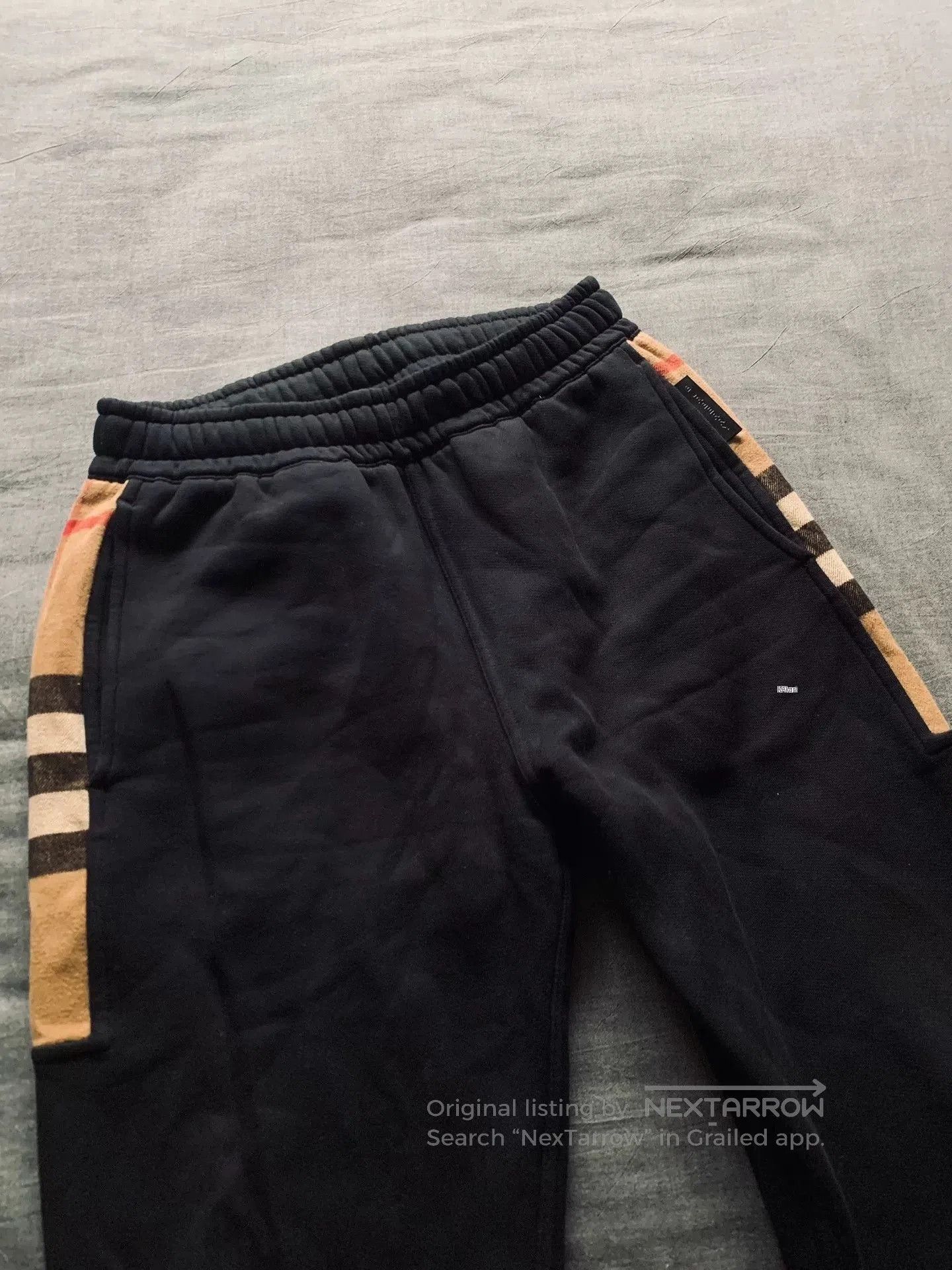 Burberry Burberry Side Logo Classic Check Spliced Sweatpants. Size US 32 / EU 48 - 3 Thumbnail