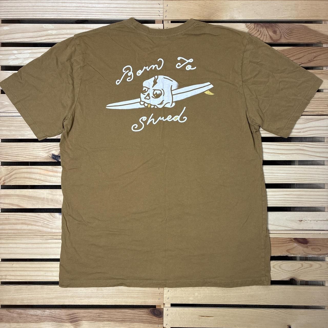 Hurley Hurley, Born to Shred Tan Surf Pocket Tee Size Large Size US XL / EU 56 / 4 - 1 Thumbnail