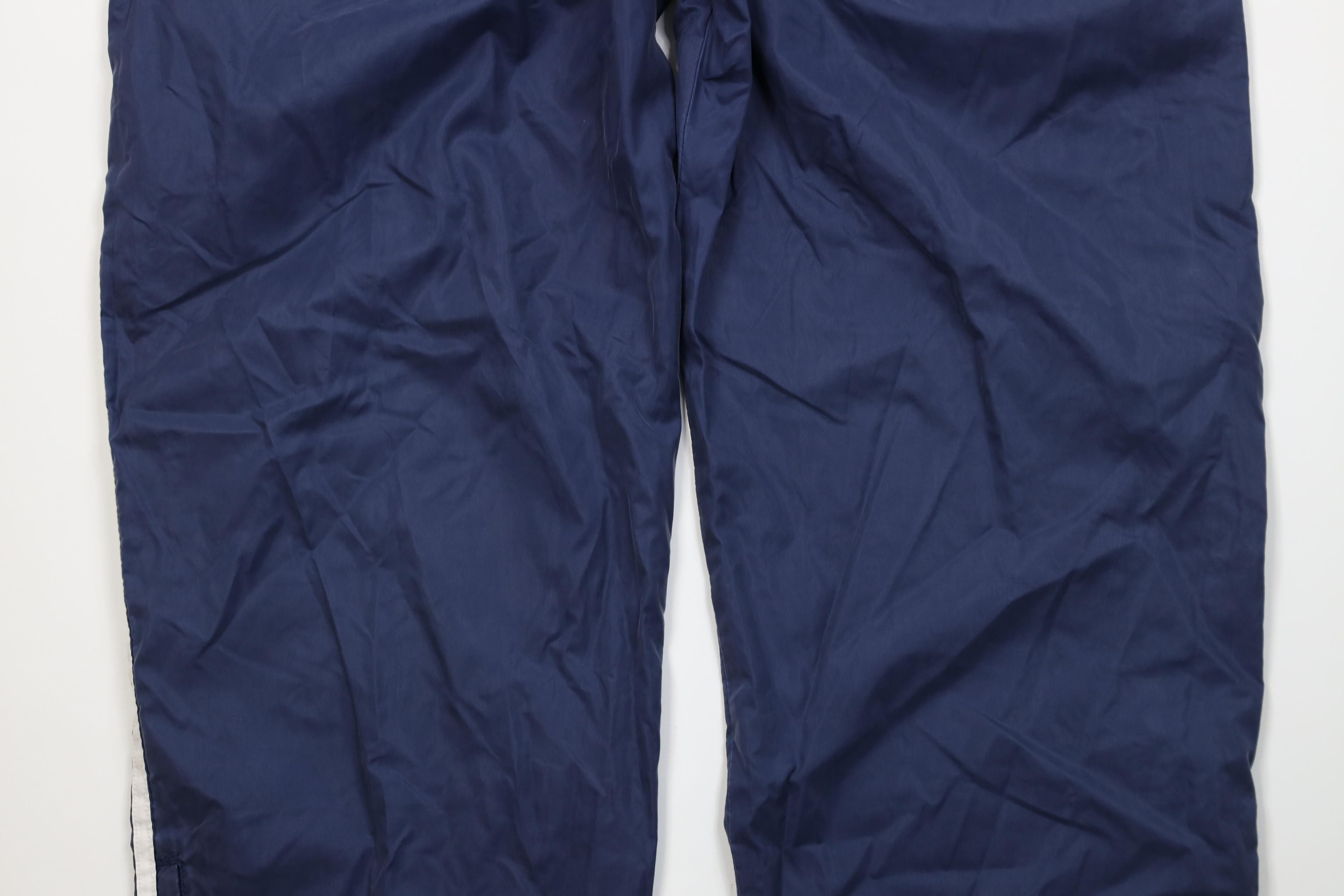 Adidas Vintage 90s Adidas Windbreaker Joggers Pants Navy Blue Size US 36 / EU 52 - 13 Thumbnail