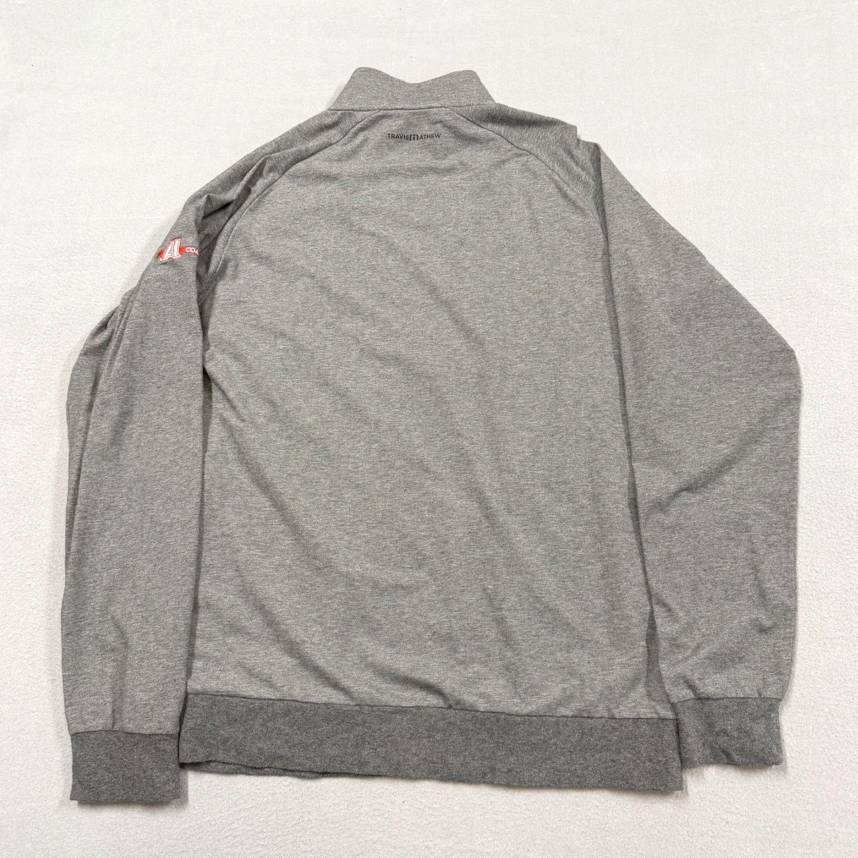 TravisMathew TravisMathew Pullover Mens Large Gray 1/4 Zip Long Sleeve Golf Performance Top Size US L / EU 52-54 / 3 - 5 Thumbnail