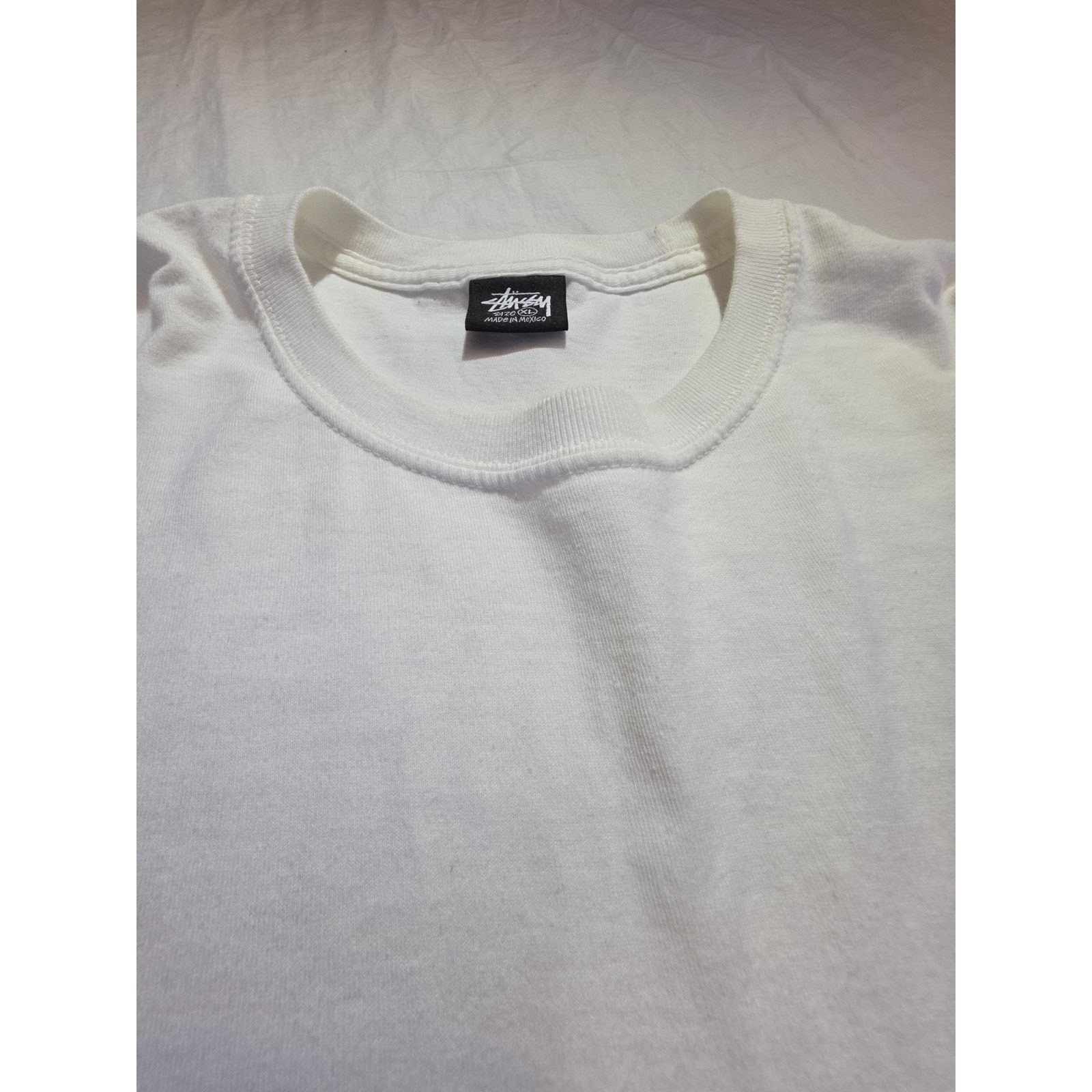 Stussy Stussy Workshop white Men's Short Sleeve T-Shirt Size XL Size US XL / EU 56 / 4 - 4 Thumbnail