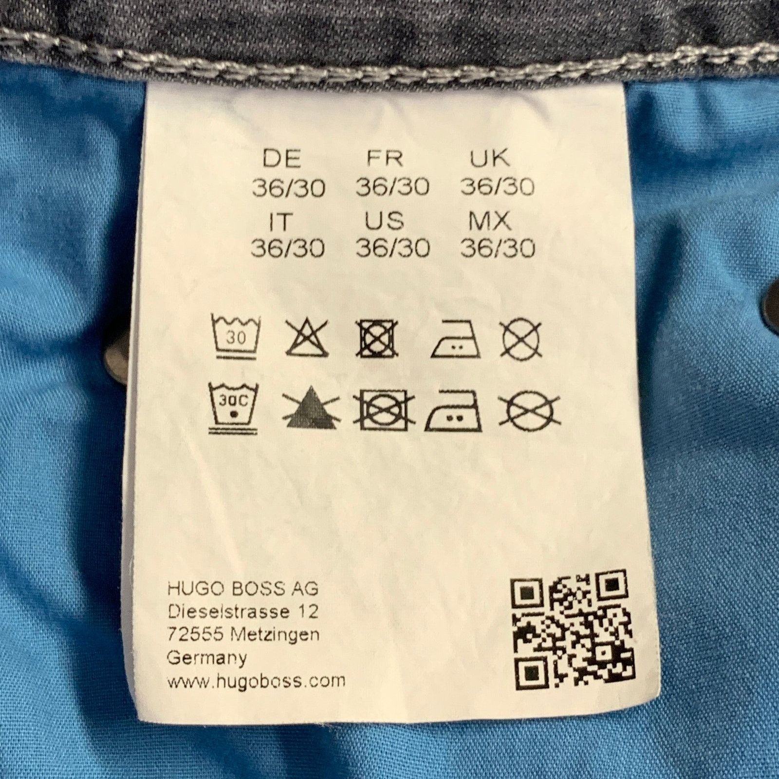 Hugo Boss Size 36 Grey Cotton Blend Straight Five Pockets Jeans Size US 36 / EU 52 - 9 Thumbnail
