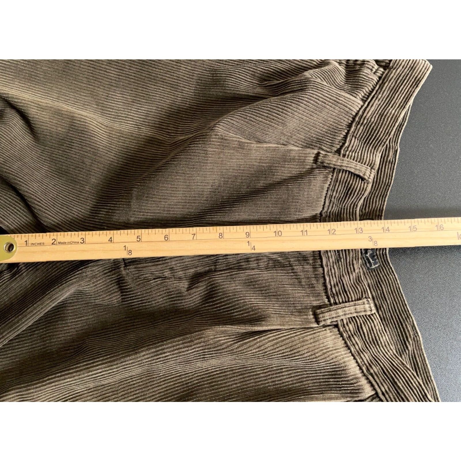 Bugle Boy VINTAGE Bugle Boy Corduroy Pants Baggy Fit 90s Olive Green 34 x 29 Mens Regular Pants Size US 34 / EU 50 - 7 Thumbnail