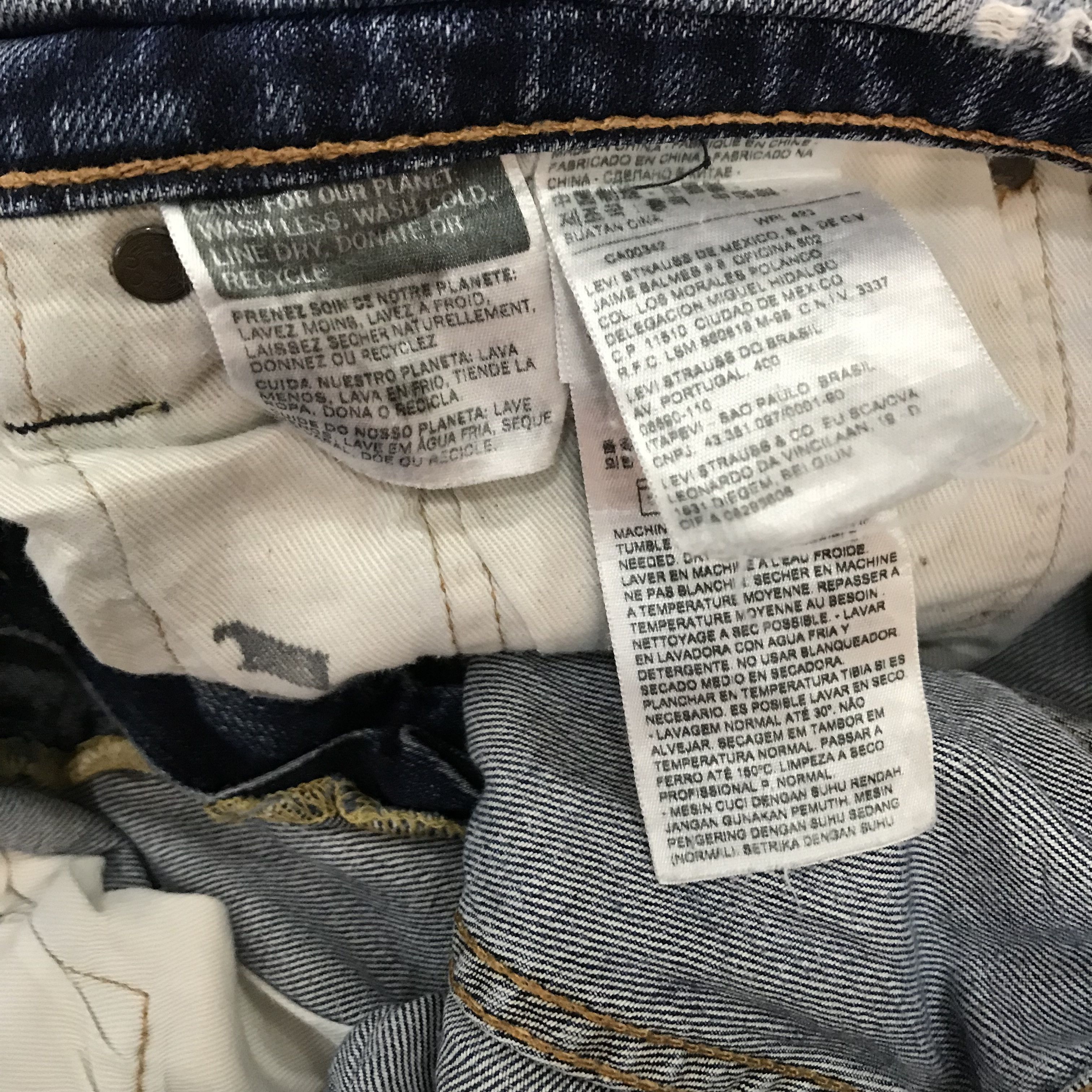 Levi's Vintage Levi’s 569 Relaxed Straight Stone Washed Faded Blue Size US 32 / EU 48 - 12 Thumbnail