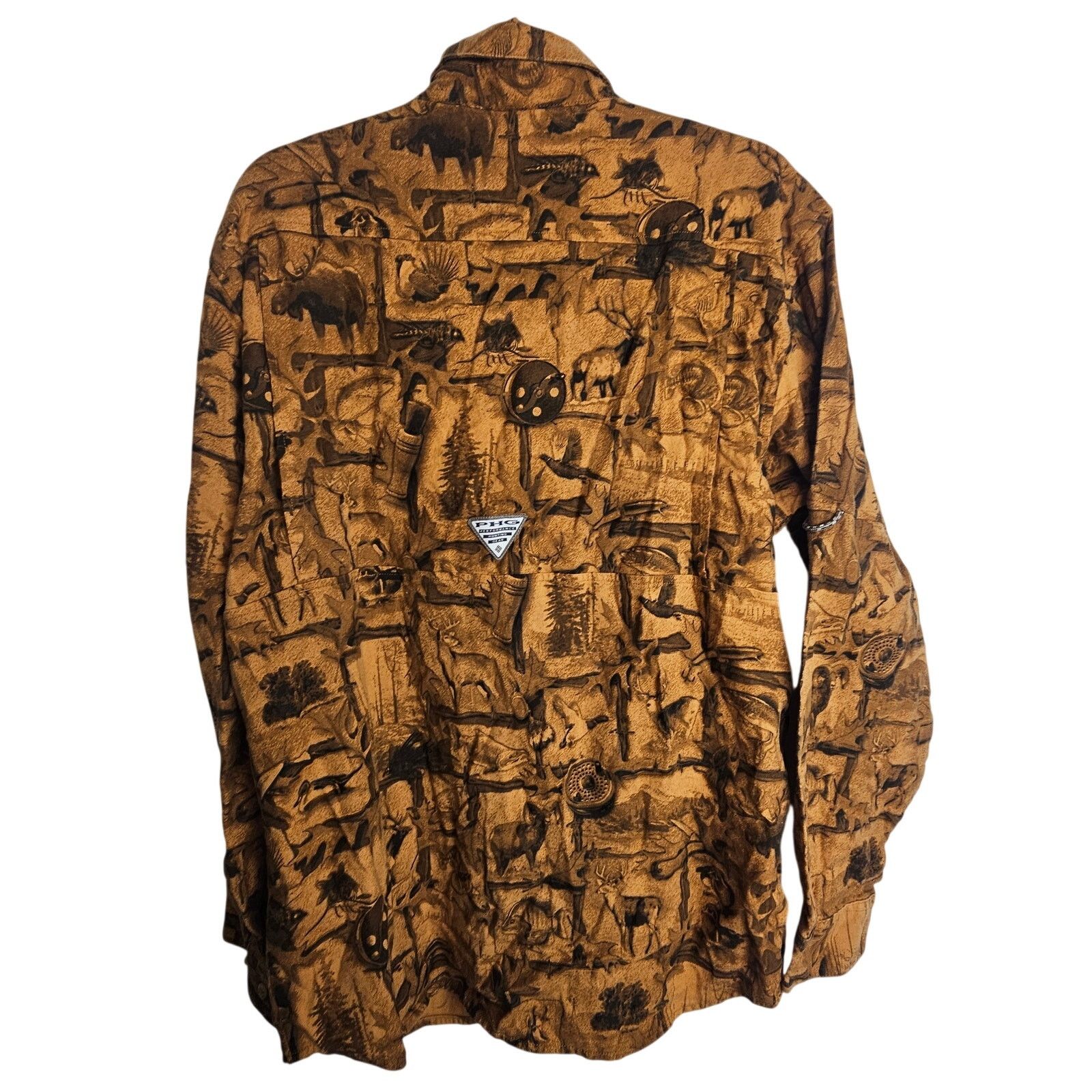 Columbia Columbia PHG Mens Flannel Hunting Shirt Size M Animal Print Size US M / EU 48-50 / 2 - 8 Thumbnail