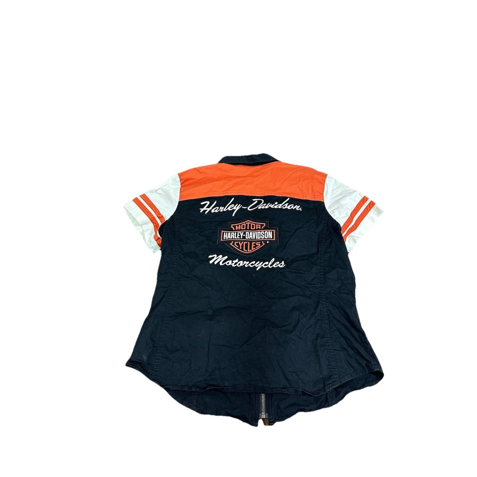 Harley Davidson Vintage Harley Davidson Polo Shirt Biker USA Motorcycle Size L / US 10 / IT 46 - 4 Thumbnail