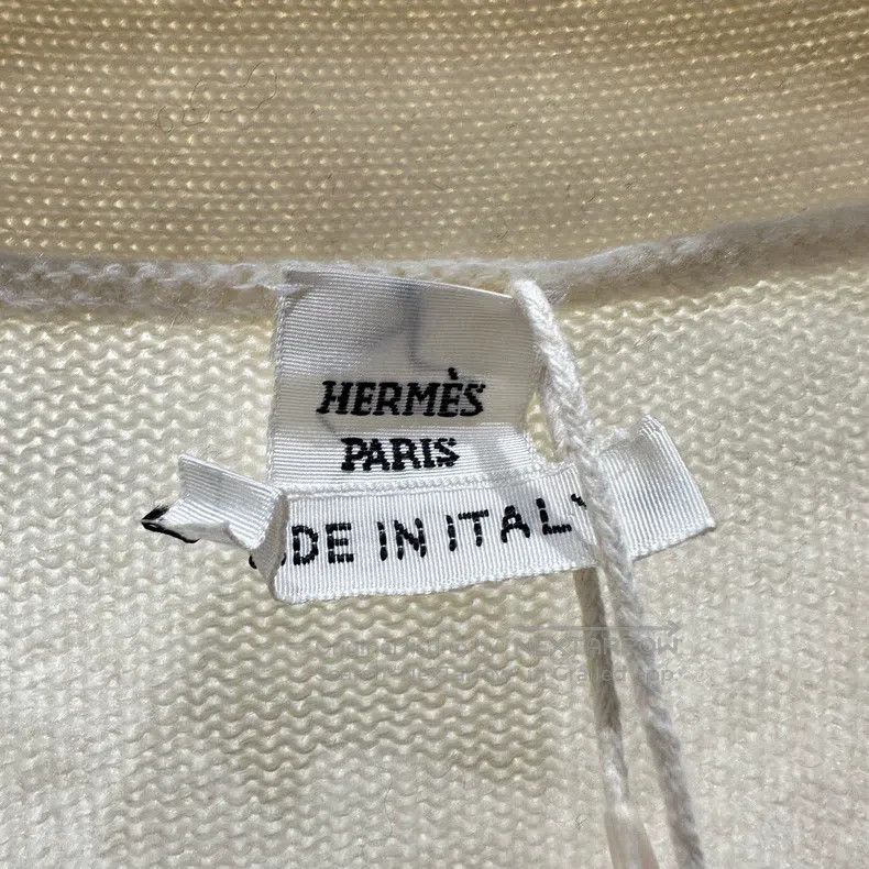 Hermes Hermes All-Over Pig Nose Long Cashmere Cardigan Size XS / US 0-2 / IT 36-38 - 3 Thumbnail