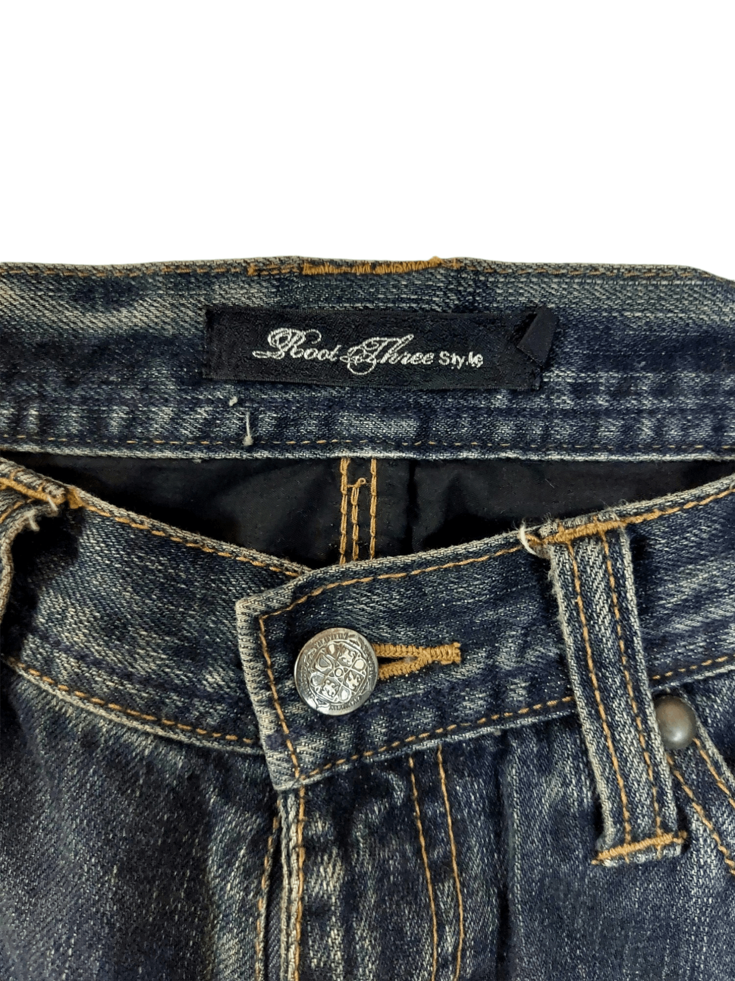 Designer 🔥 Flare Punk Root Three Style Denim Size US 30 / EU 46 - 7 Thumbnail