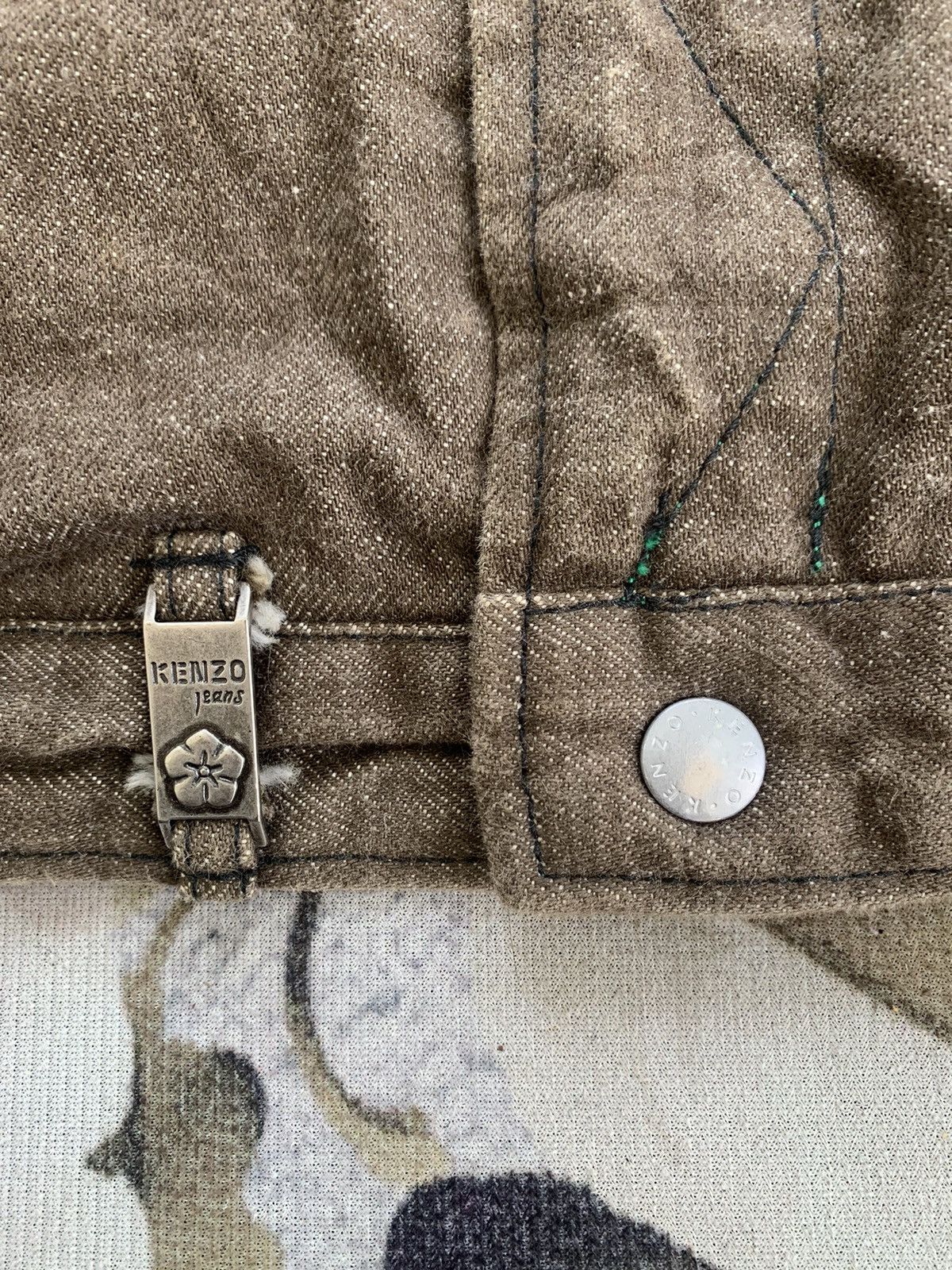 Kenzo Rare Vtg Kenzo Reversible Trucker Bomber Jacket Size US L / EU 52-54 / 3 - 8 Thumbnail