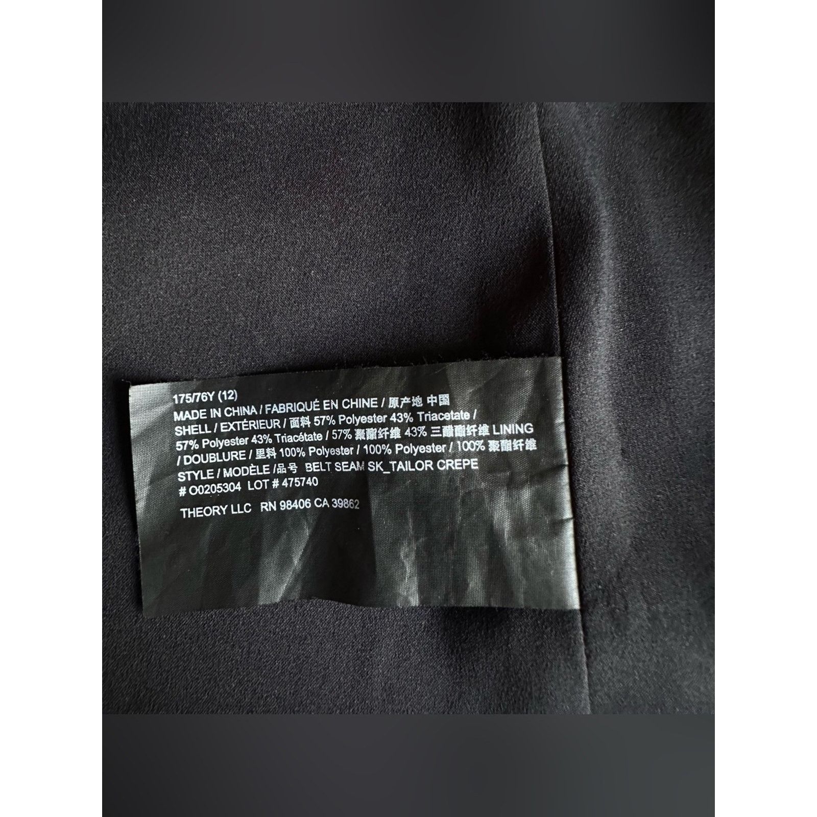 Theory Theory Black Crepe A-Line Mini Skirt Size 34" / US 12 / IT 48 - 5 Thumbnail
