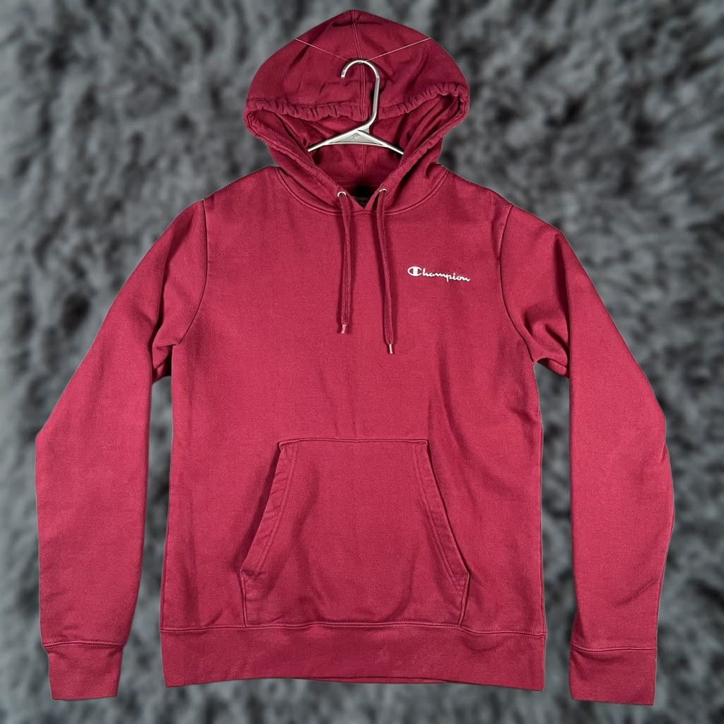 Champion Champion Hoodie Mens Medium Red Embroidered Pullover Sweatshirt Athletic Pocket Size US M / EU 48-50 / 2 - 1 Thumbnail