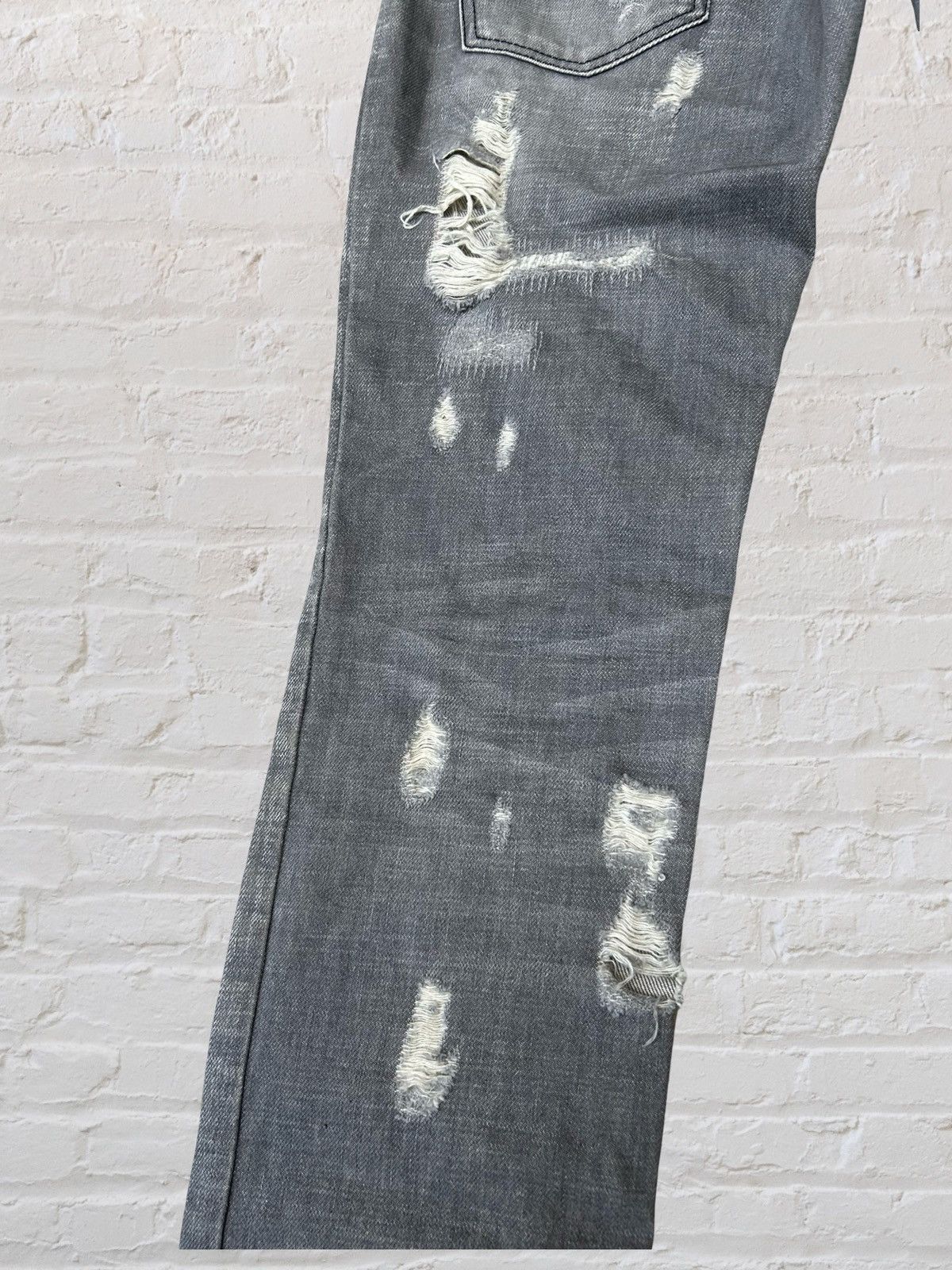 Dolce & Gabbana DOLCE & GABBANA Distressed Crash Denim Pants 44 Size US 44 / EU 60 - 6 Thumbnail