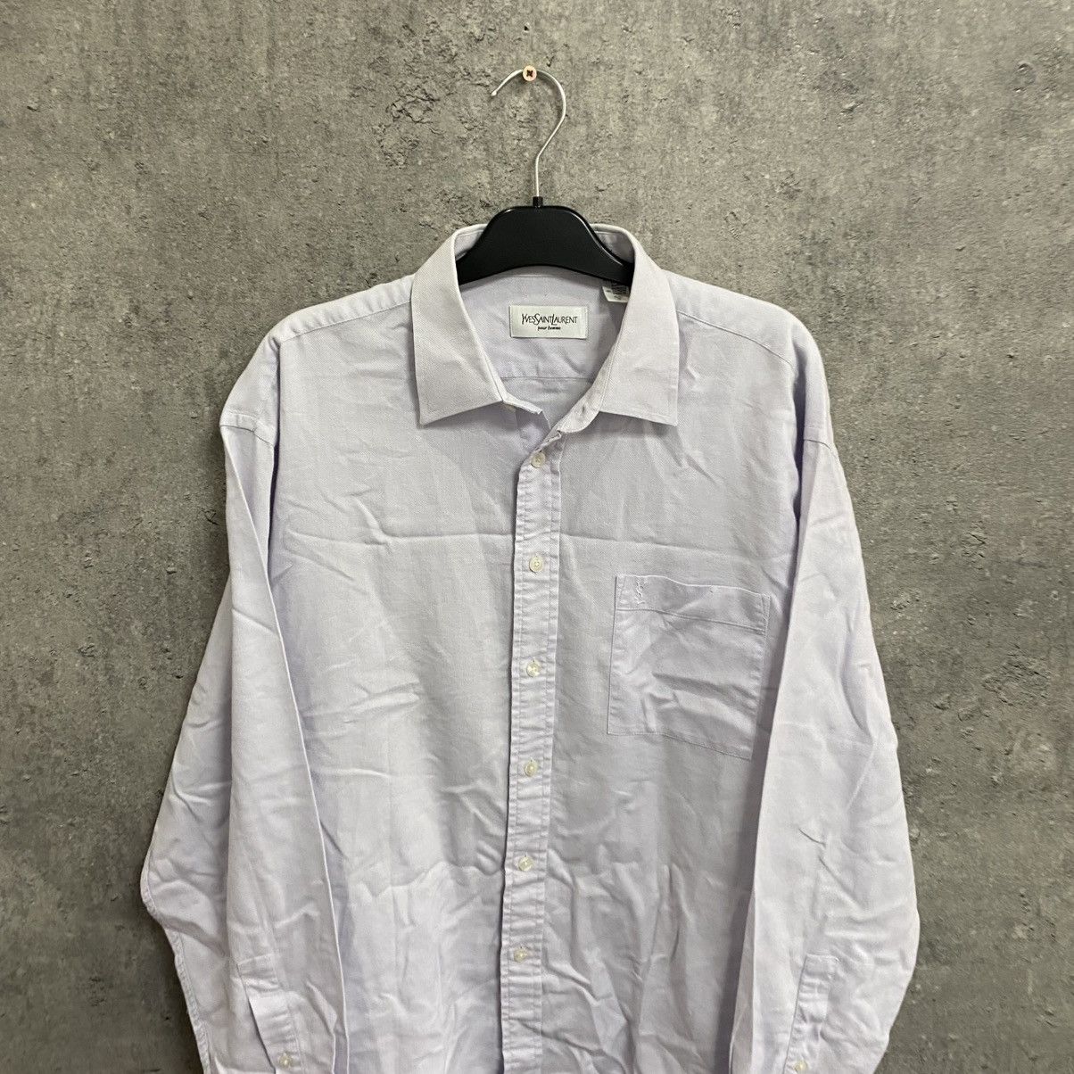 Yves Saint Laurent Vintage Yves Saint Laurent YSL Shirt Button Up Size US L / EU 52-54 / 3 - 2 Thumbnail