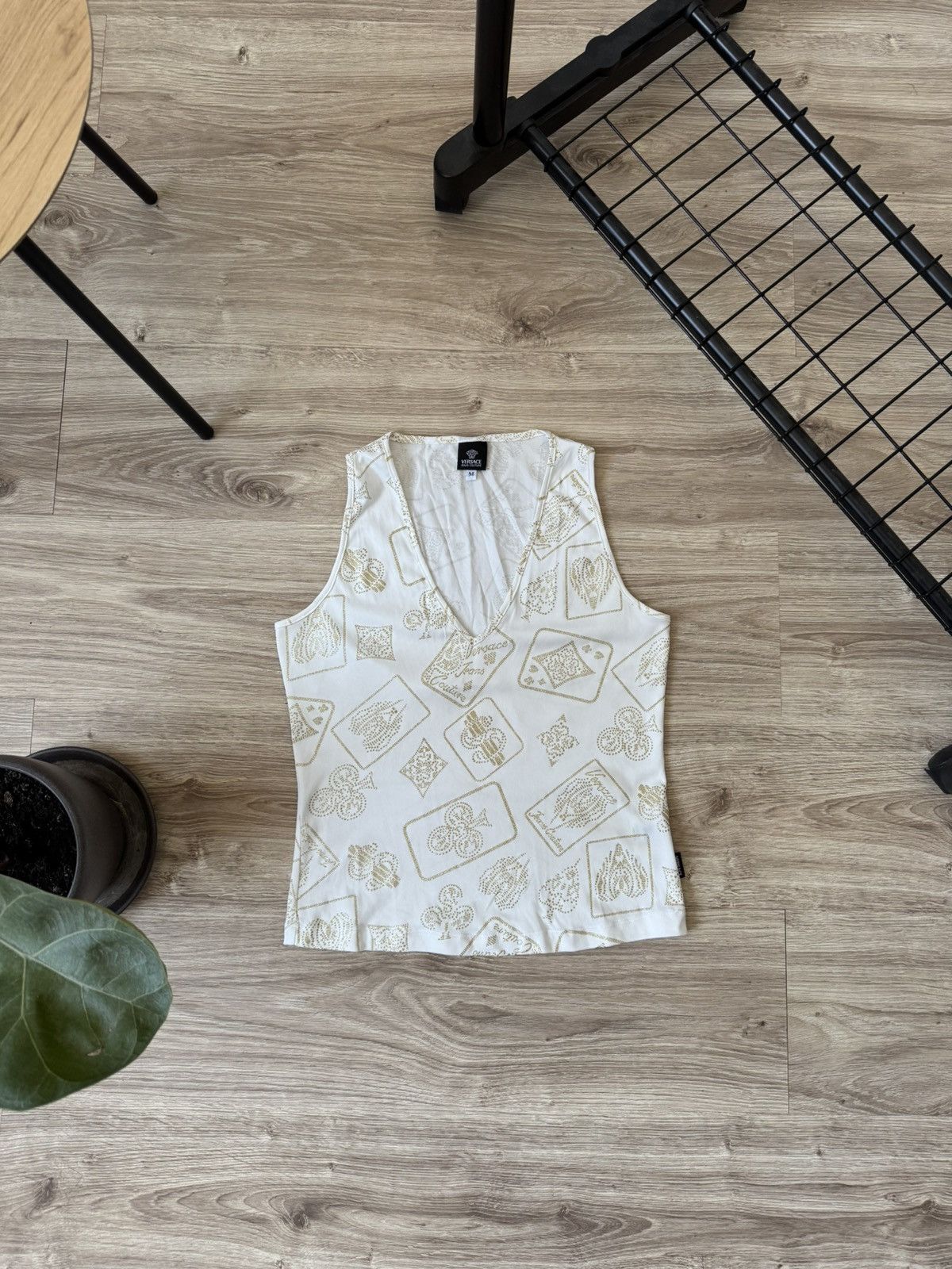 Versace Jeans Couture Vintage Y2K Versace Jeans Couture Printed Tank Top Size M / US 6-8 / IT 42-44 - 1 Thumbnail