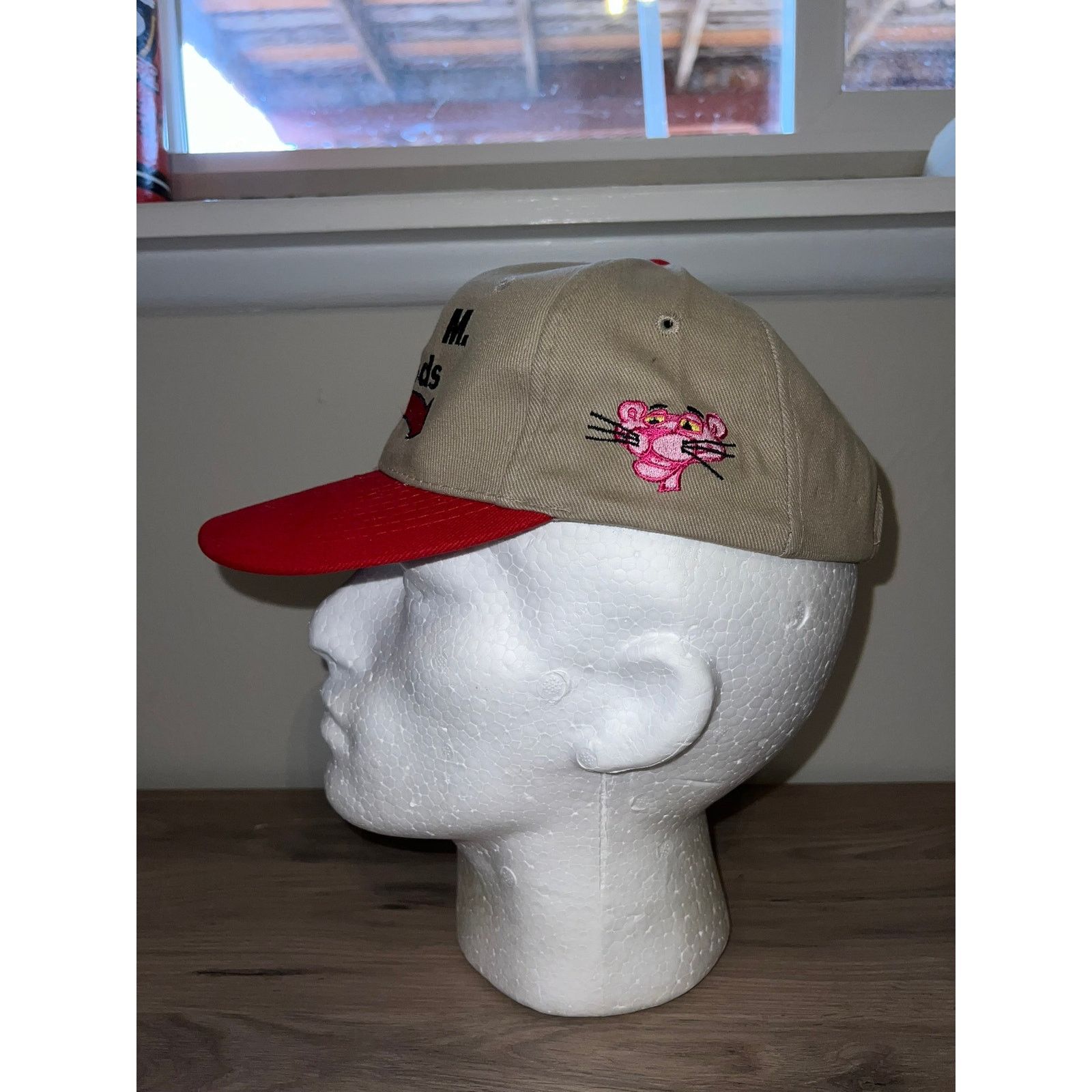 Vintage Vintage Hugh M. Woods Pink Panther Brown Hat Headwear VTG OS Size ONE SIZE - 3 Thumbnail
