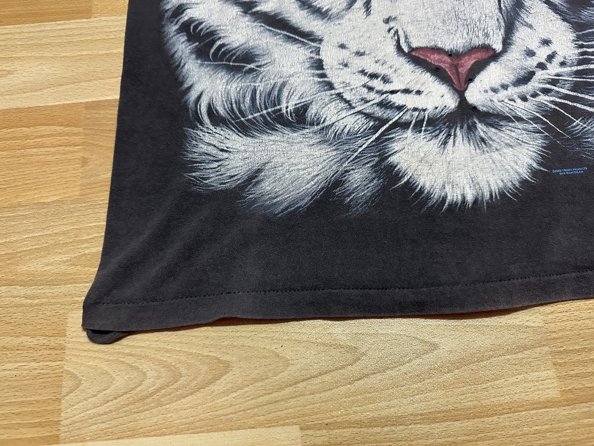Habitat × Vintage Vintage 1995’s Habitat White Tiger Faded Tee rare Size US XL / EU 56 / 4 - 8 Thumbnail