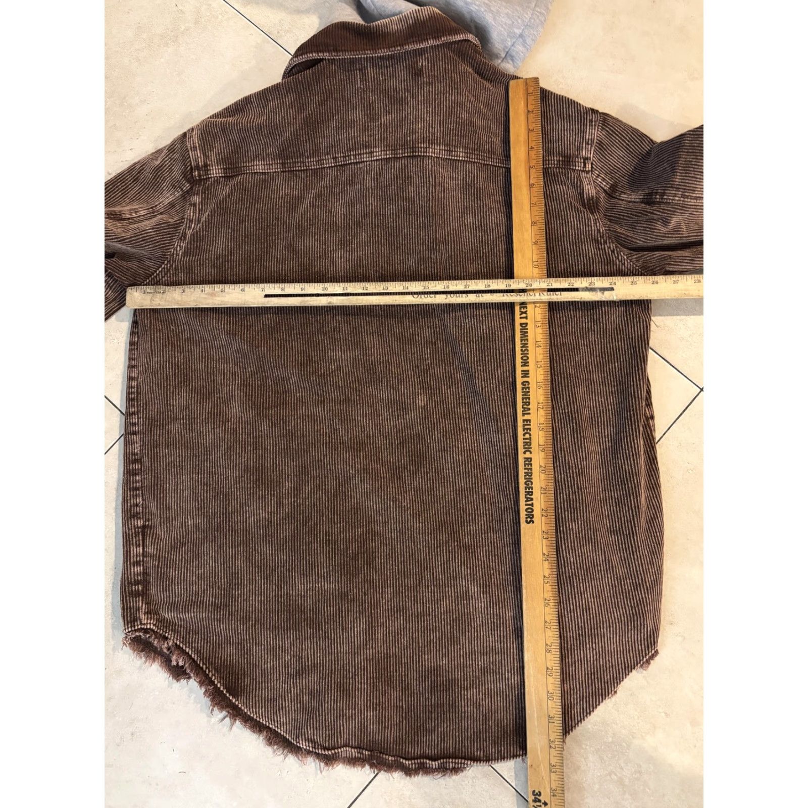 BKE BKE Jacket Mens Large Brown Corduroy Hooded Parka Snap Button Shacket Casual Size US L / EU 52-54 / 3 - 6 Thumbnail