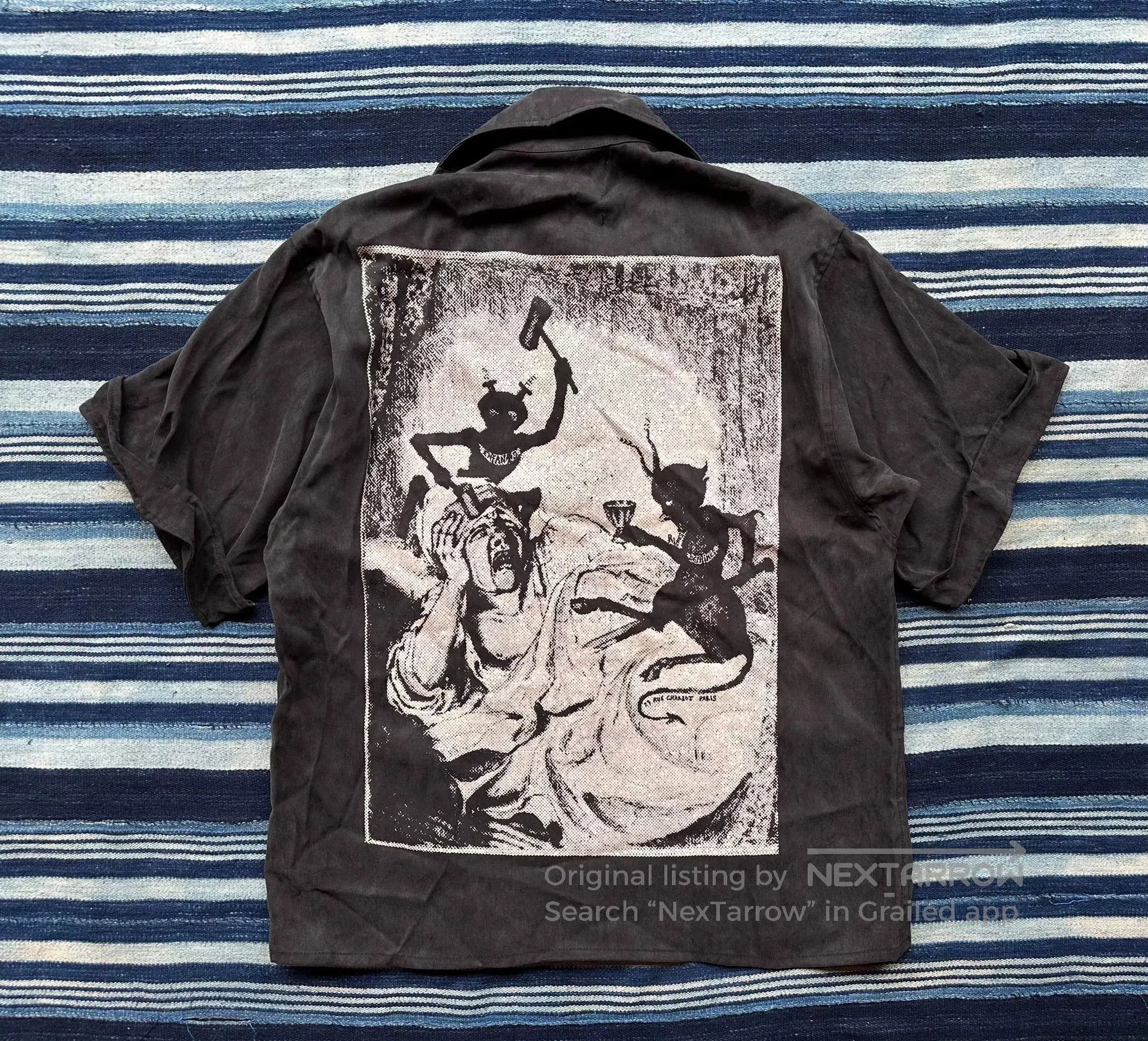 Enfants Riches Deprimes black and white graphic short sleeve shirt. Size US S / EU 44-46 / 1 - 2 Thumbnail