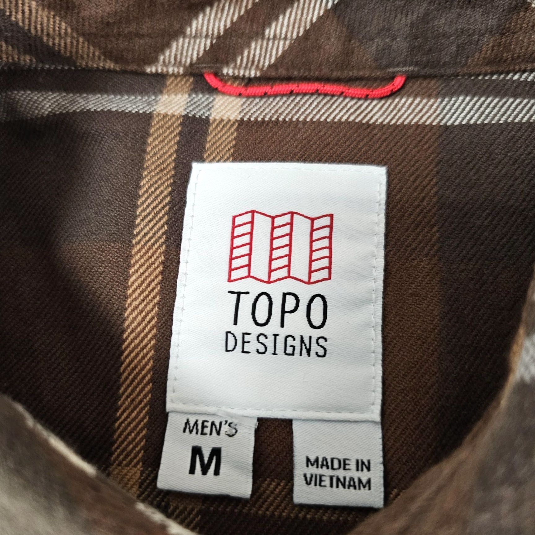 Topo Designs VINTAGE Topo Designs Shirt Mens Medium Brown Plaid Button Down Long Sleeve Flannel Size US M / EU 48-50 / 2 - 3 Thumbnail