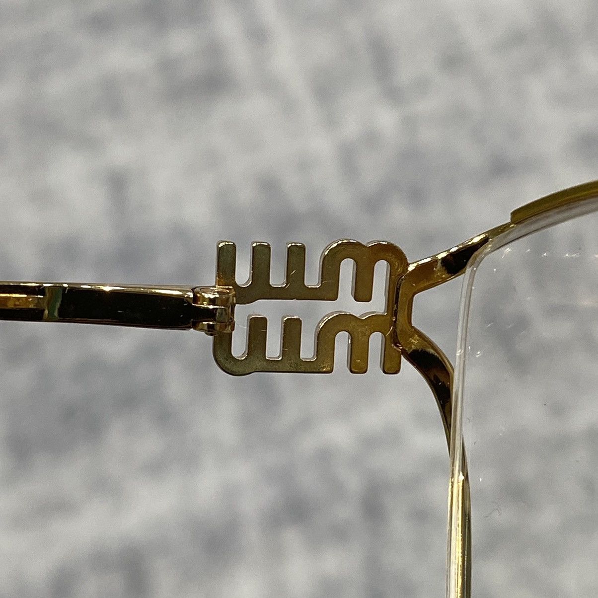 Miu Miu MIU MIU 0MU 53UV 5AK1O1 GOLD Size ONE SIZE - 8 Thumbnail