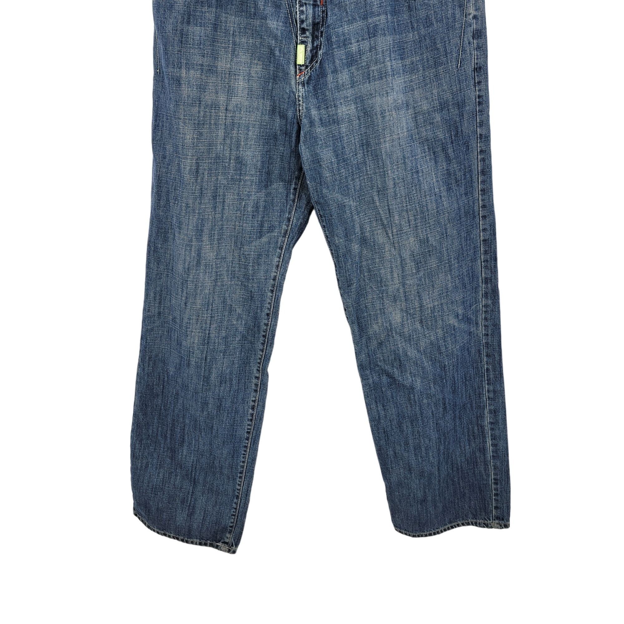 LRG Vintag High Waisted Sea Bead Embroidered Jeans 36 Blue Denim Size 36" / US 14 / IT 50 - 8 Thumbnail