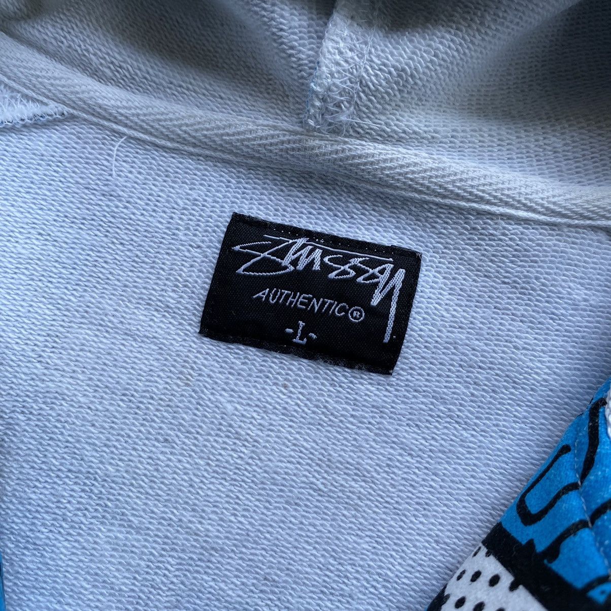 Stussy Vintage STUSSY “Increase The Peace” Zip Up Hoodies Size US L / EU 52-54 / 3 - 6 Thumbnail