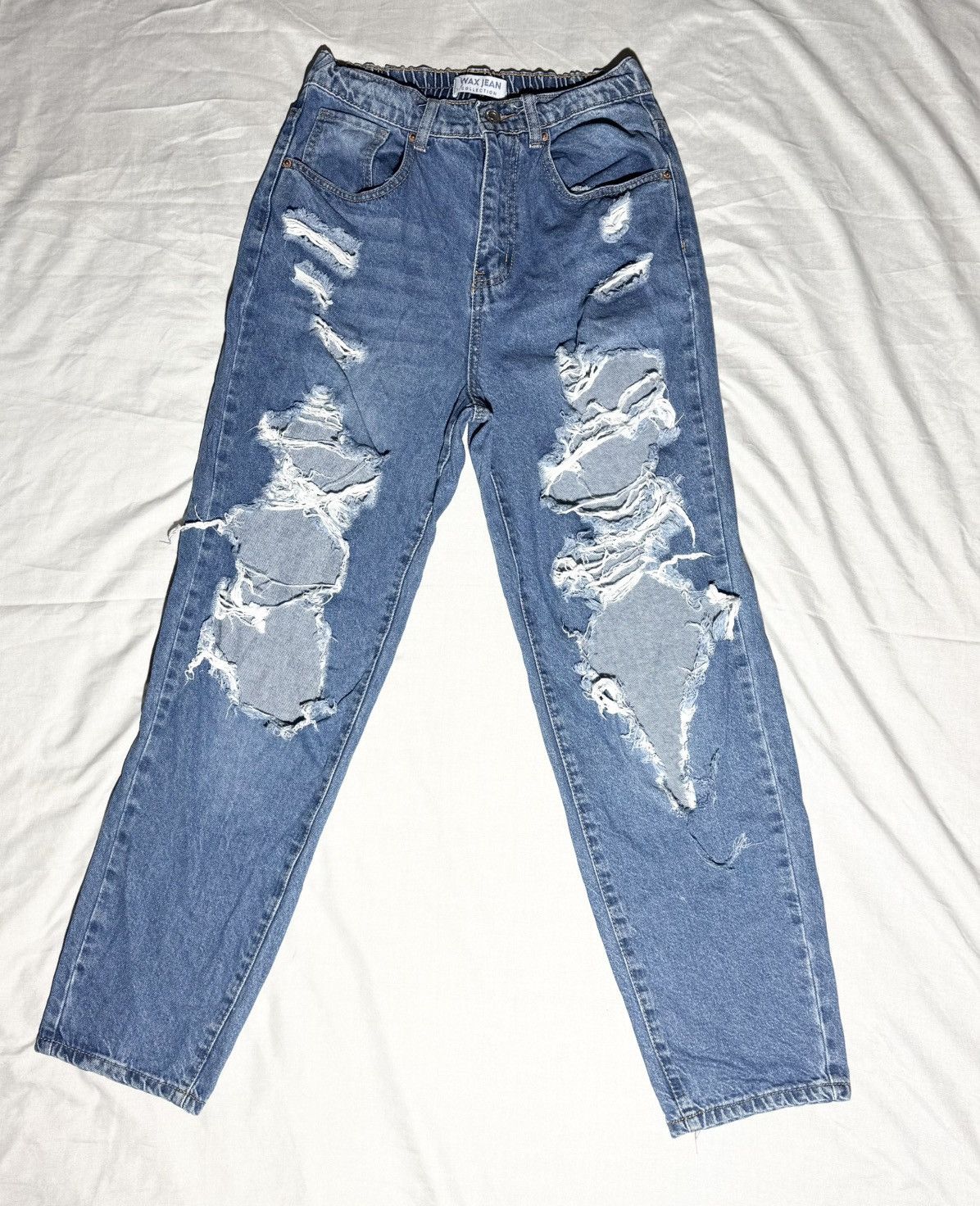 Other Wax Jean Collection Super Distressed High Rise Style Size M Size 30" / US 8 / IT 44 - 1 Thumbnail