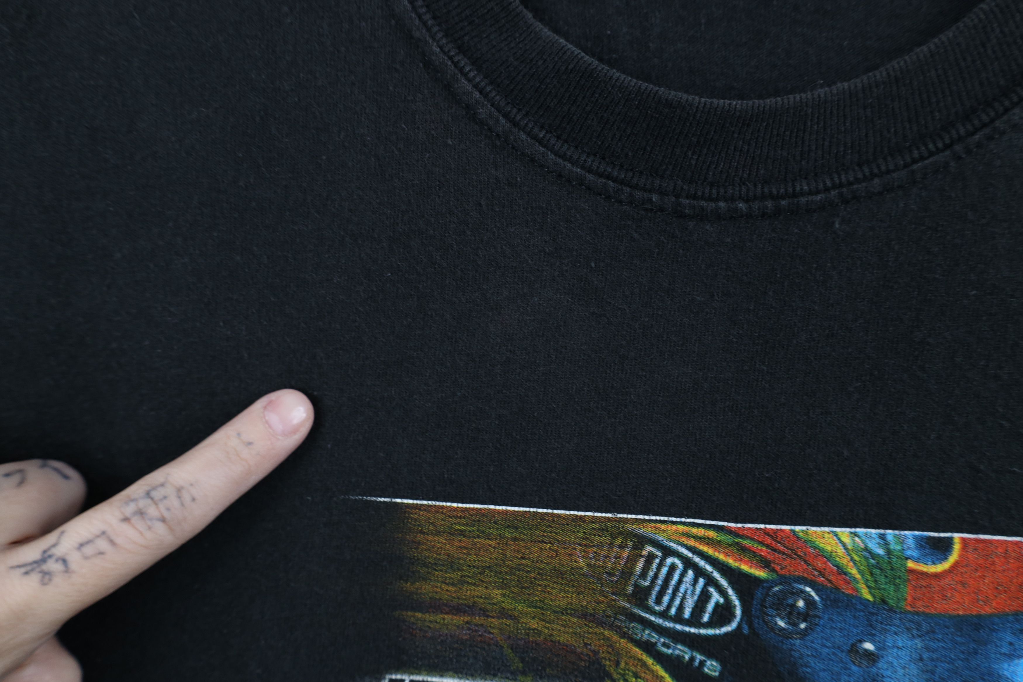 NASCAR × Vintage Vintage Y2K 2003 Nascar Jeff Gordon Racing T-Shirt Black Size US XXL / EU 58 / 5 - 7 Thumbnail