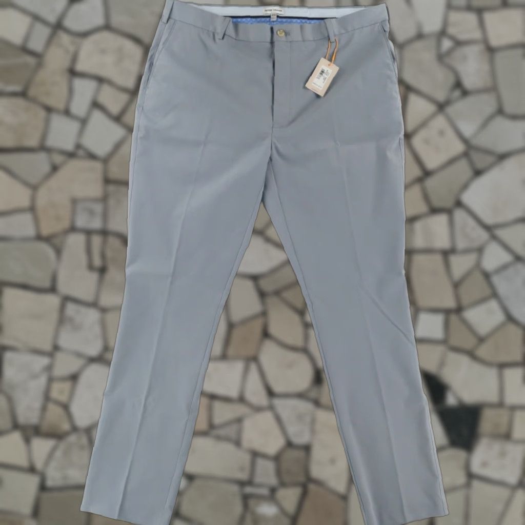 Peter Millar Peter Millar Raleigh Performance Trouser Golf Pants Gray Men's 40 Size US 40 / EU 56 - 1 Thumbnail