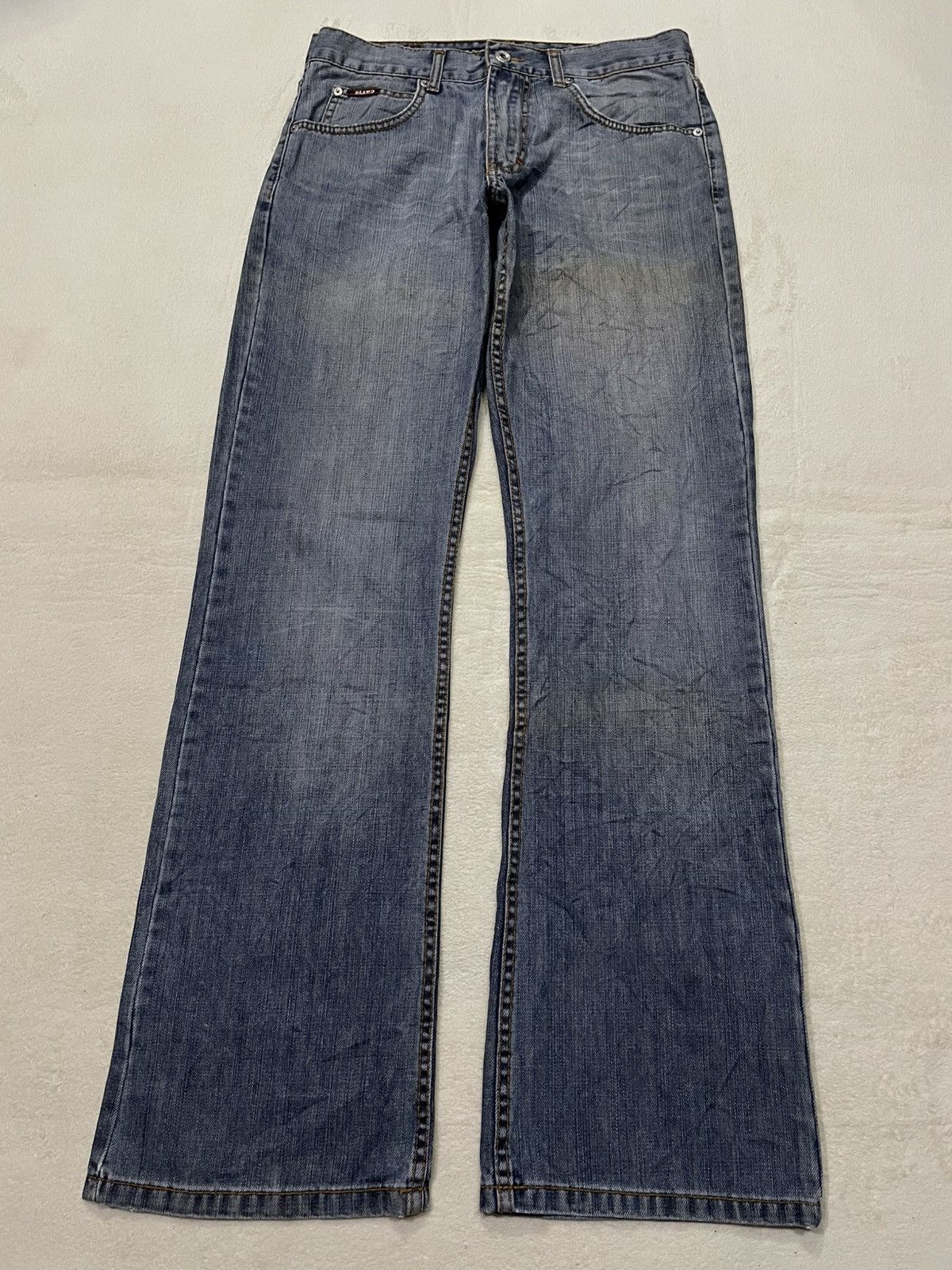 Blends Vintage Blend Denim Boot Cut Mudwash Jeans Size US 32 / EU 48 - 1 Thumbnail