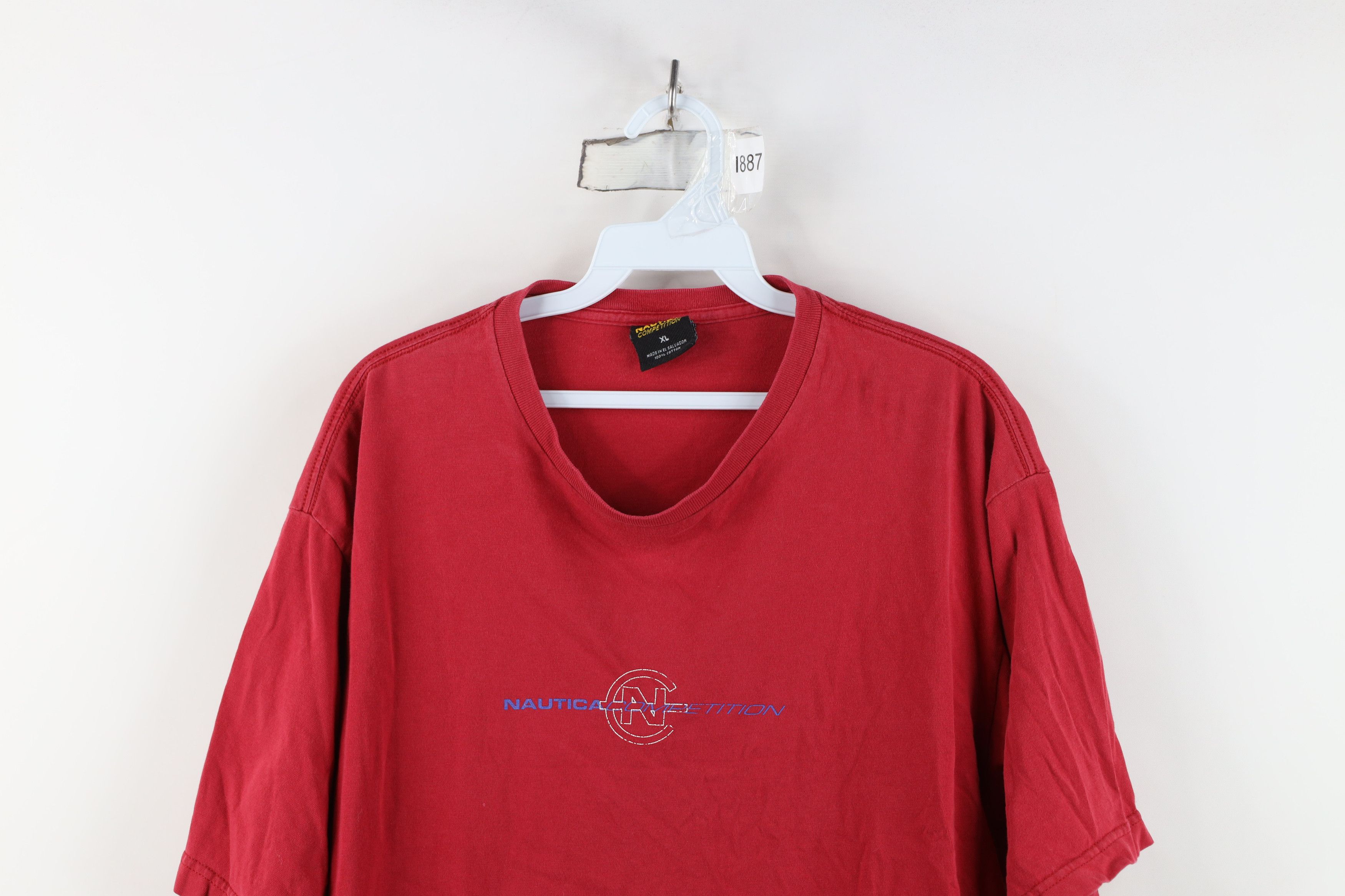 Nautica Vintage 90s Nautica Competition Short Sleeve T-Shirt Size US XL / EU 56 / 4 - 2 Thumbnail