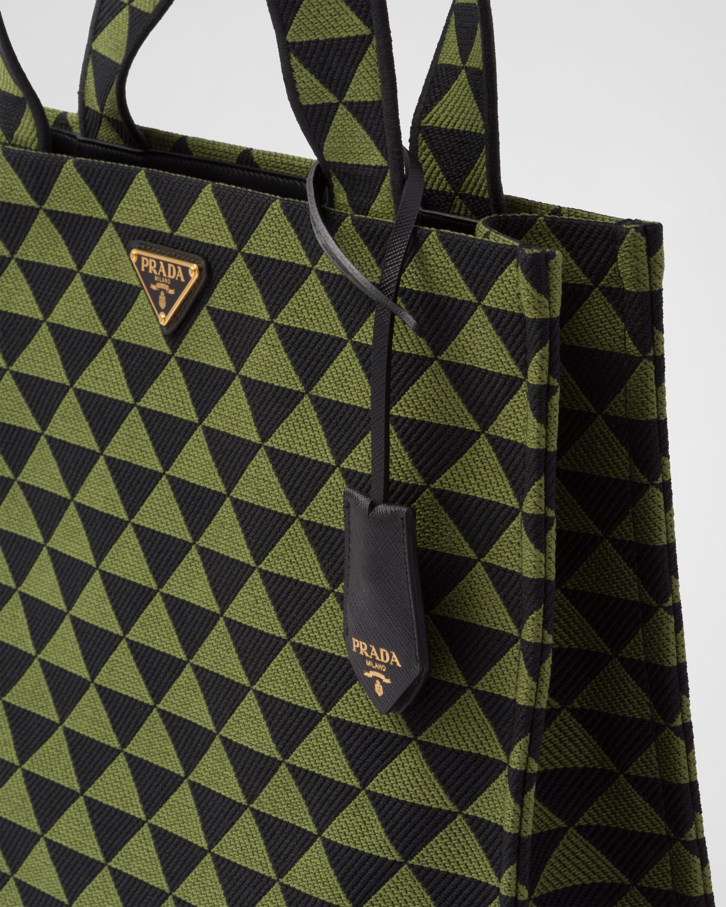 Prada o1bcso1str1025 Size: OS / Jacquard Symbole Bag Green/Black Size ONE SIZE - 7 Thumbnail