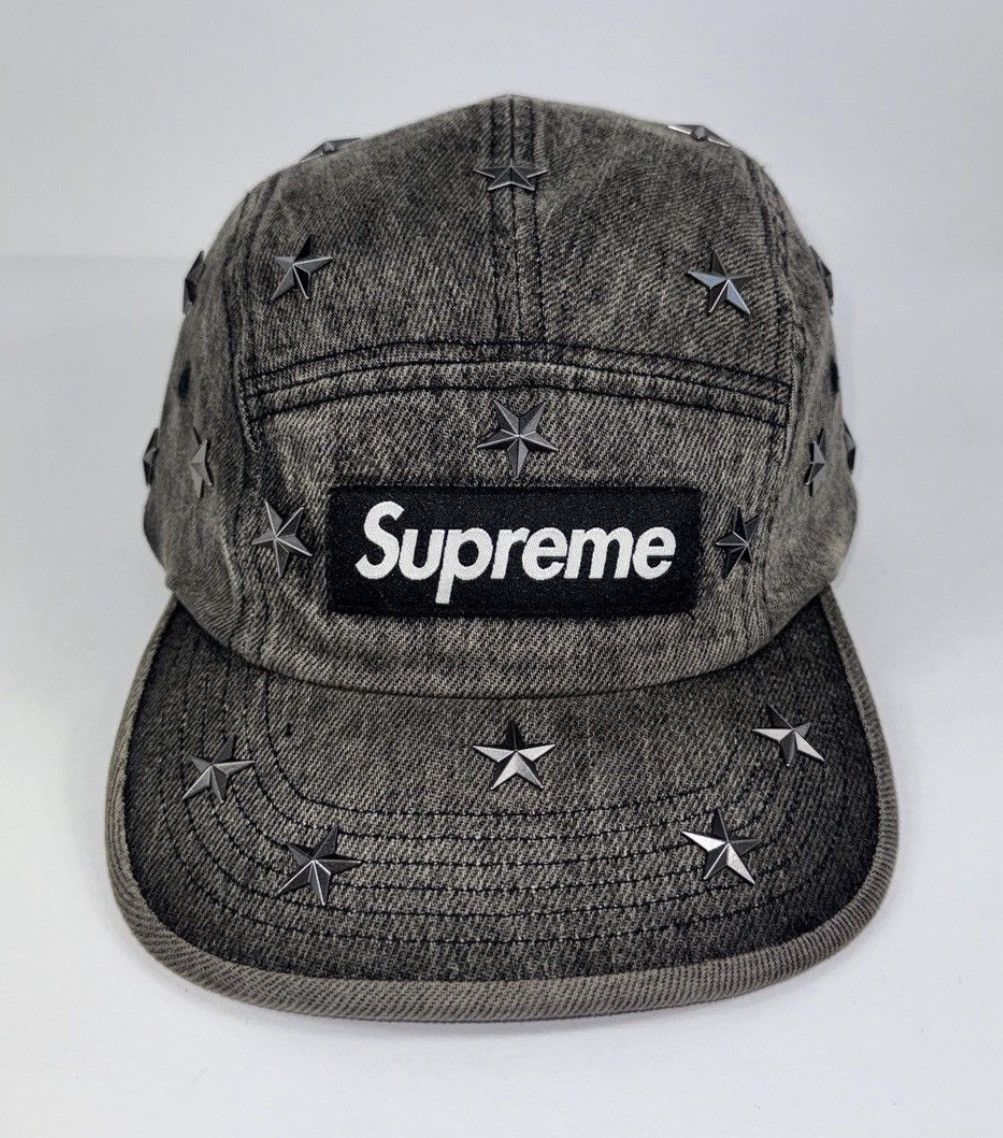 Supreme STAR STUDDED DENIM CAMP CAP Size ONE SIZE - 1 Thumbnail